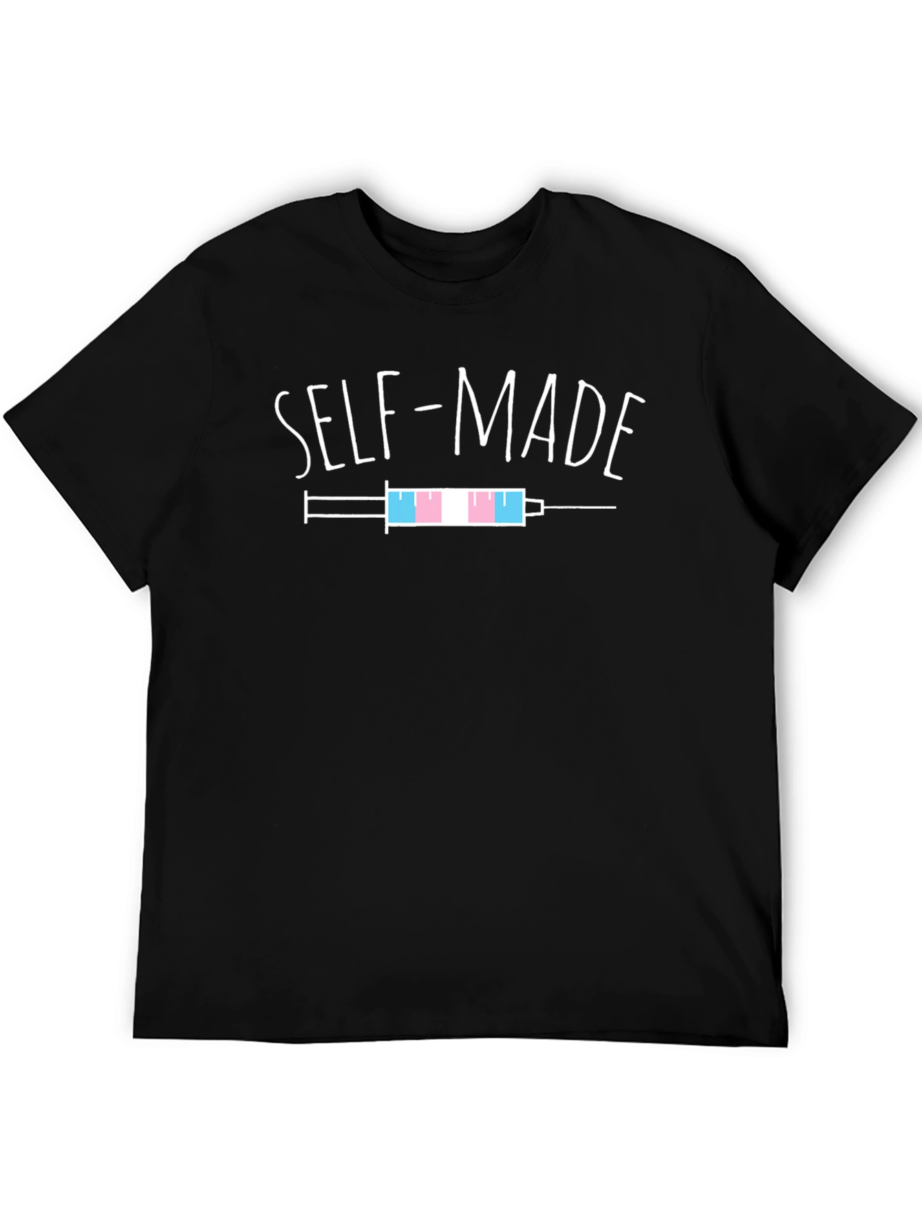 Black Self-Made Trans Pride T-Shirt view 5