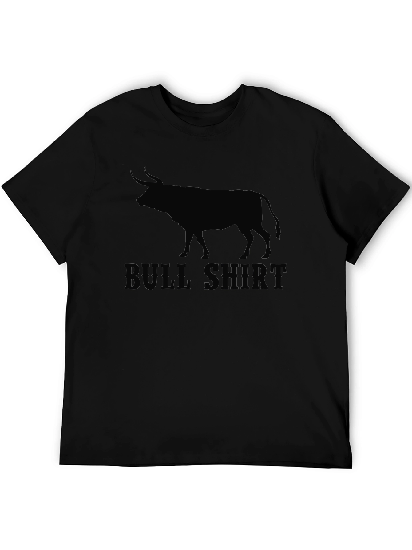 Black Bull Shirt Graphic Tee - Men's Black T-Shirt view 5