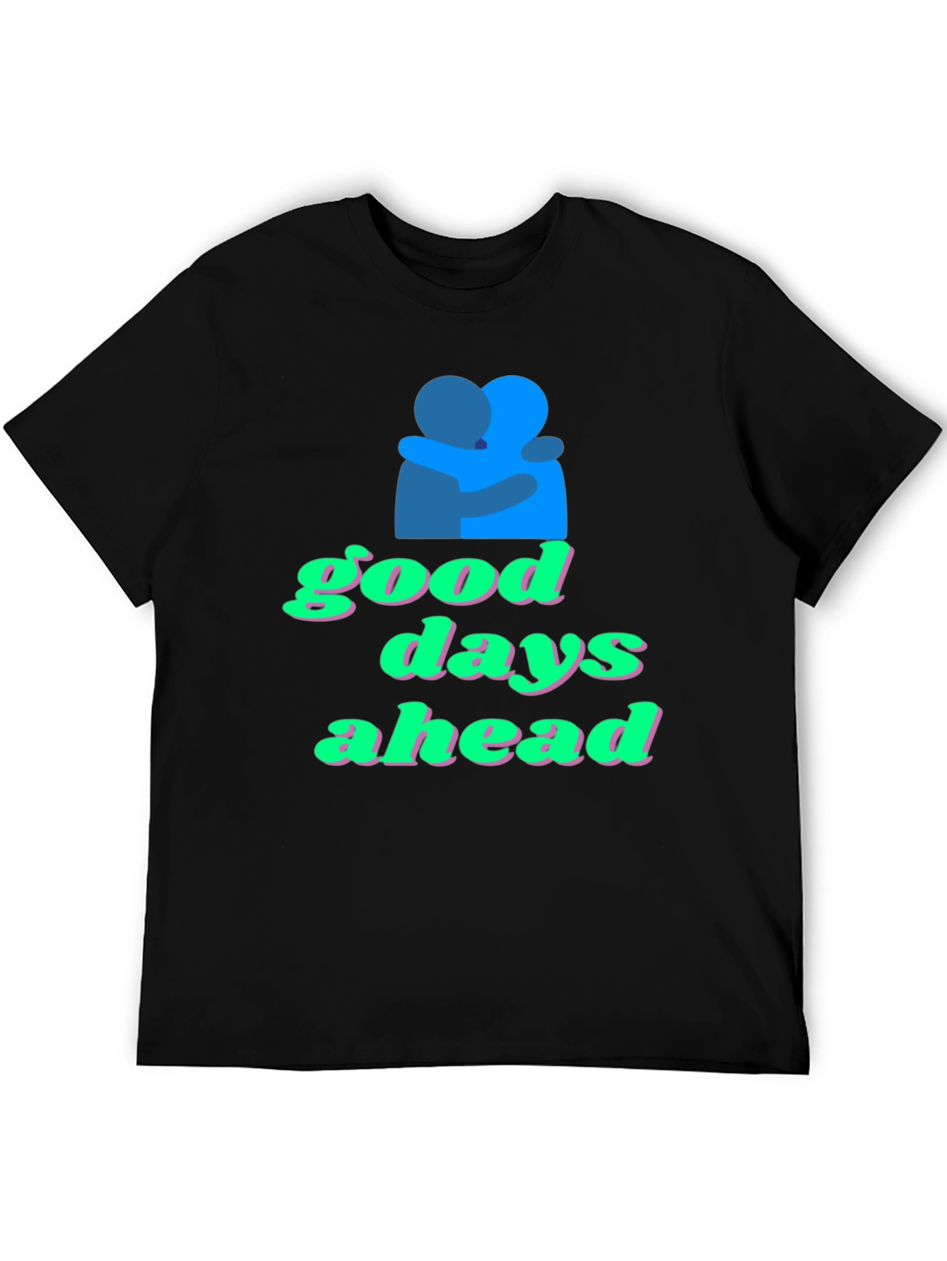 Black Good Days Ahead Graphic Tee view 5