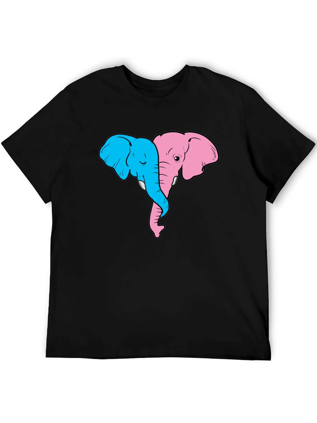 Black Elephant Love Graphic Tee view 5