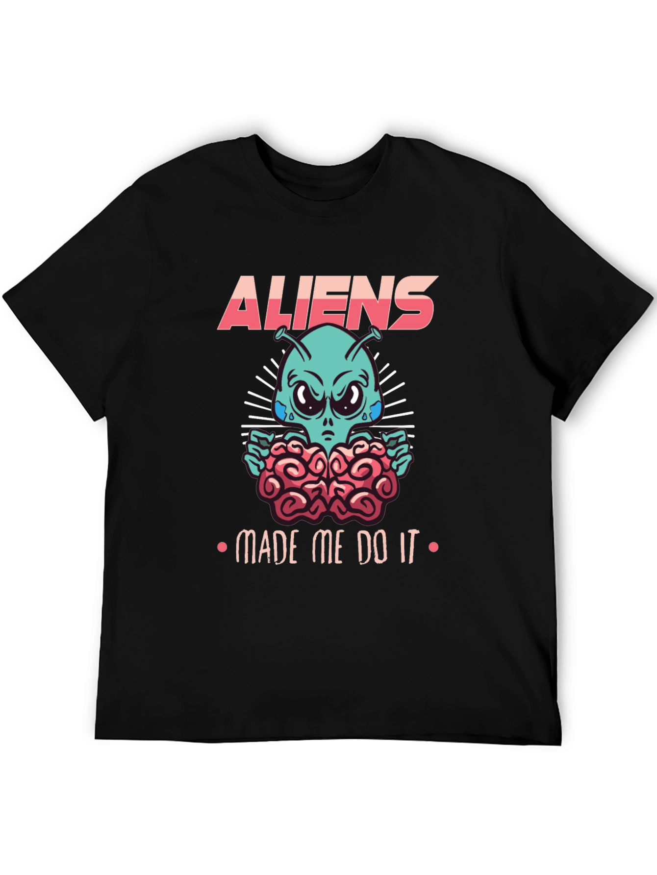 Black Aliens Made Me Do It Graphic Tee view 5