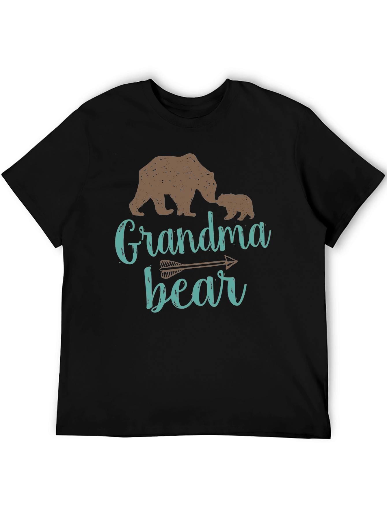 Black Grandma Bear Graphic T-Shirt view 5