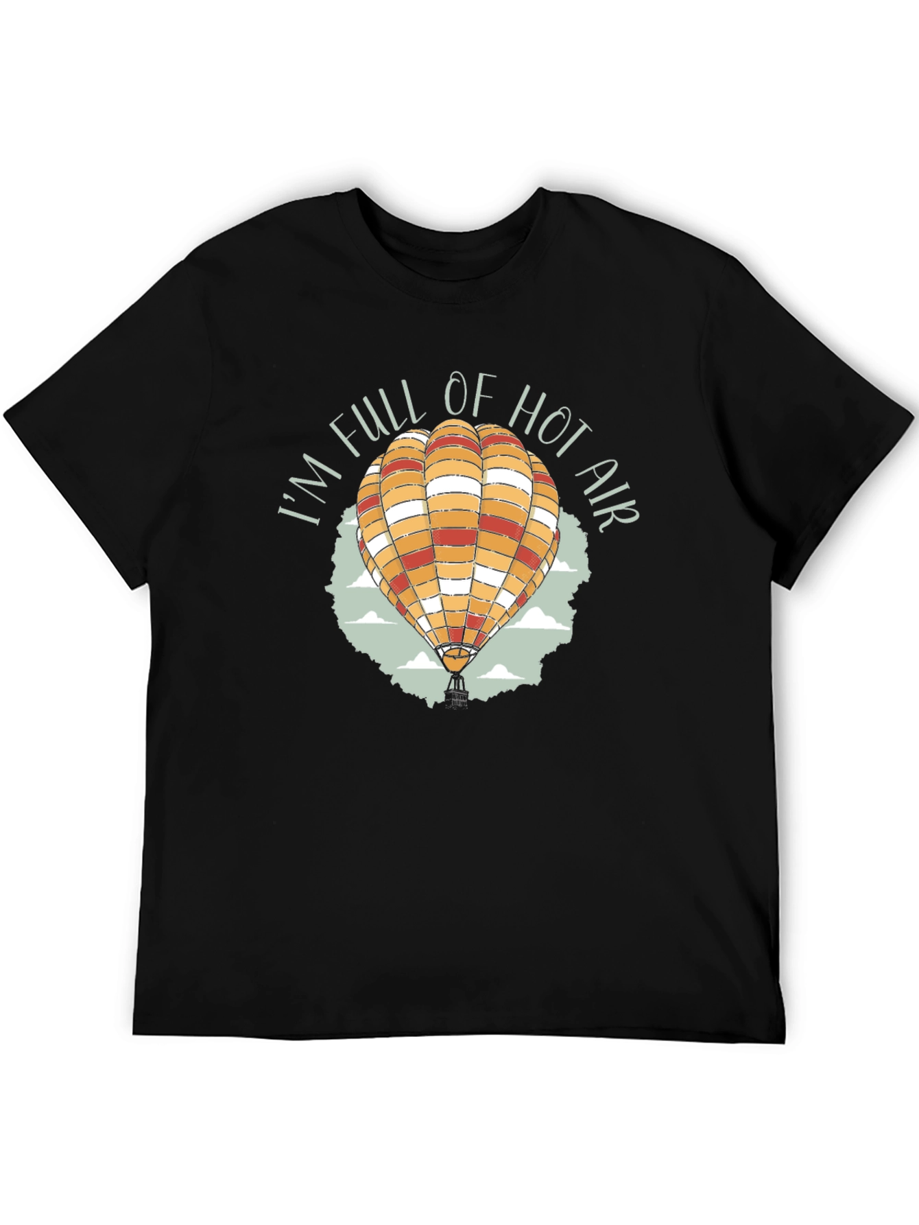 Black I'm Full of Hot Air T-Shirt | Novelty Graphic Tee view 5