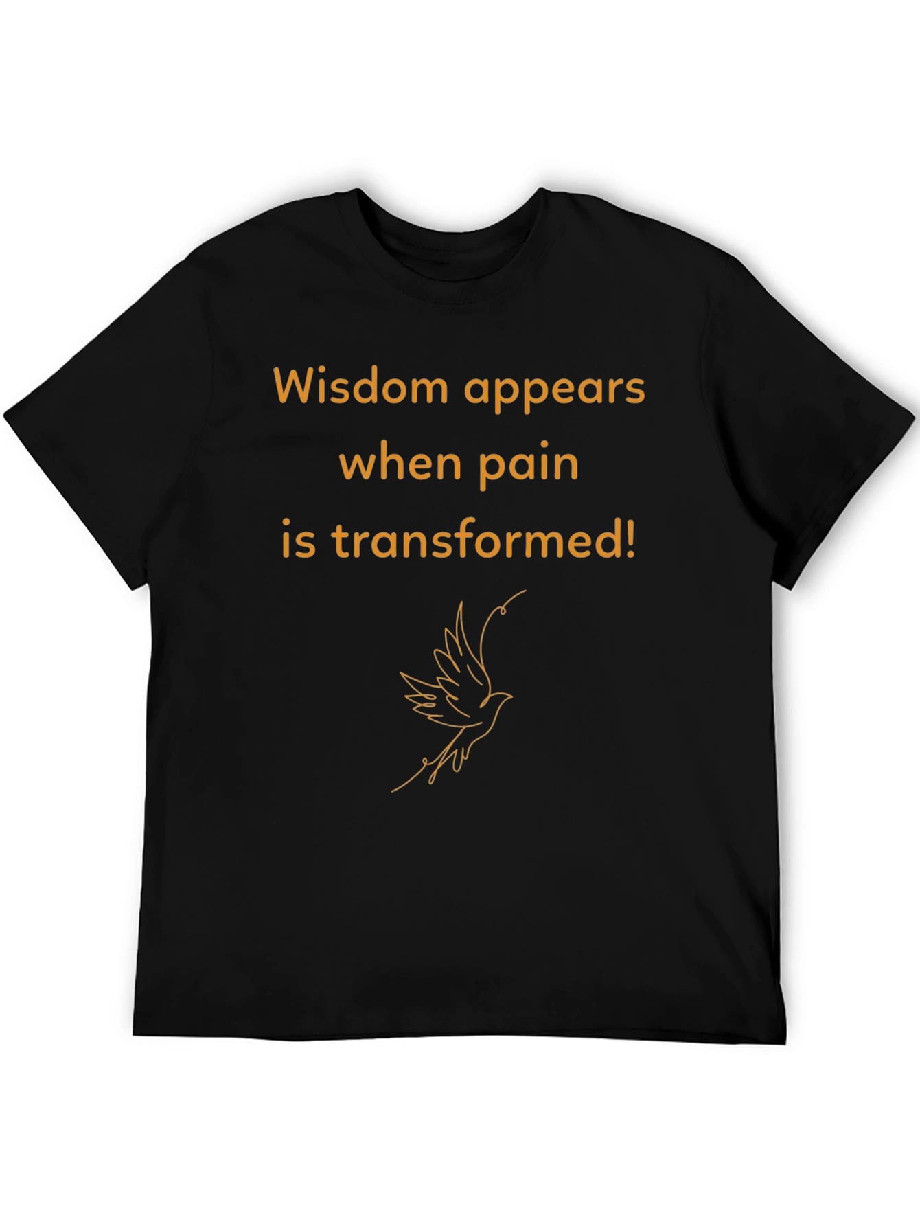 Black Wisdom T-Shirt - Inspirational Graphic Tee view 5