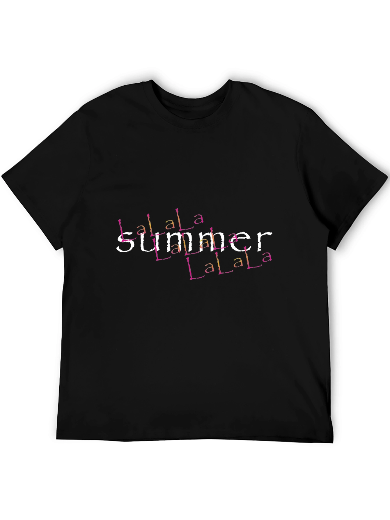 Black La La La Summer T-Shirt - Black view 5