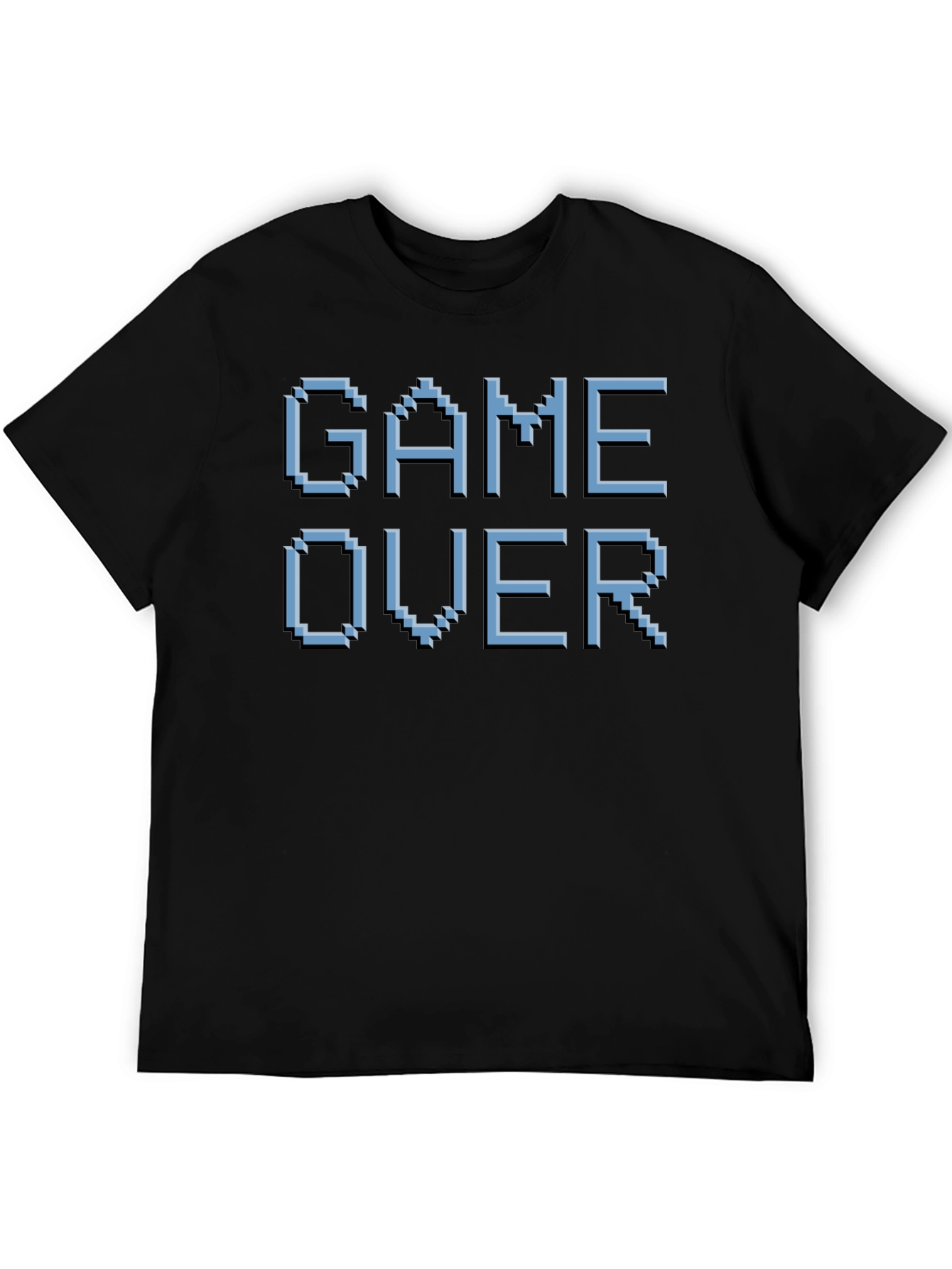 Black Game Over Pixel Art T-Shirt - Retro Gaming Style view 5