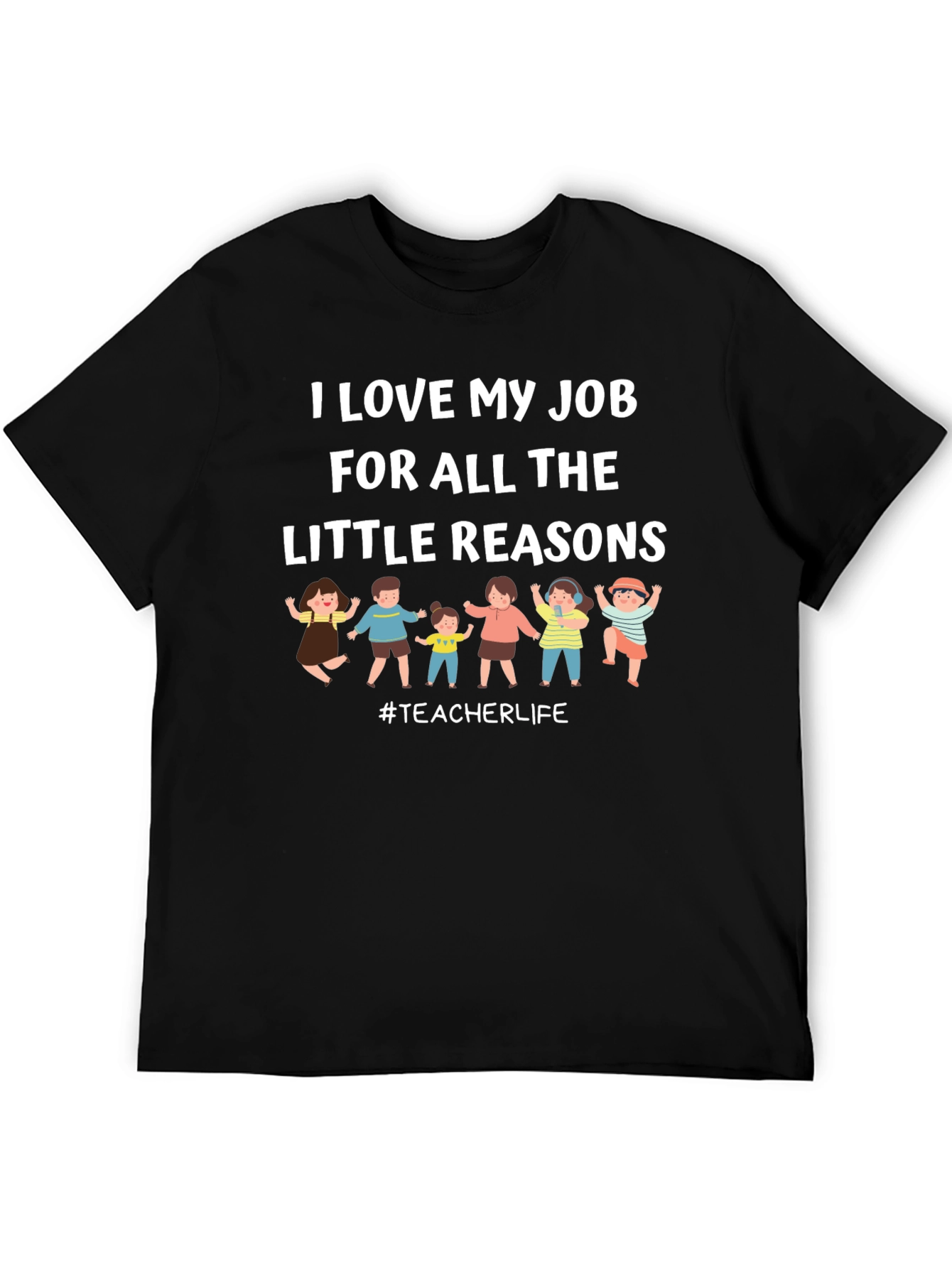 Black Teacher Life T-Shirt - I Love My Job view 5