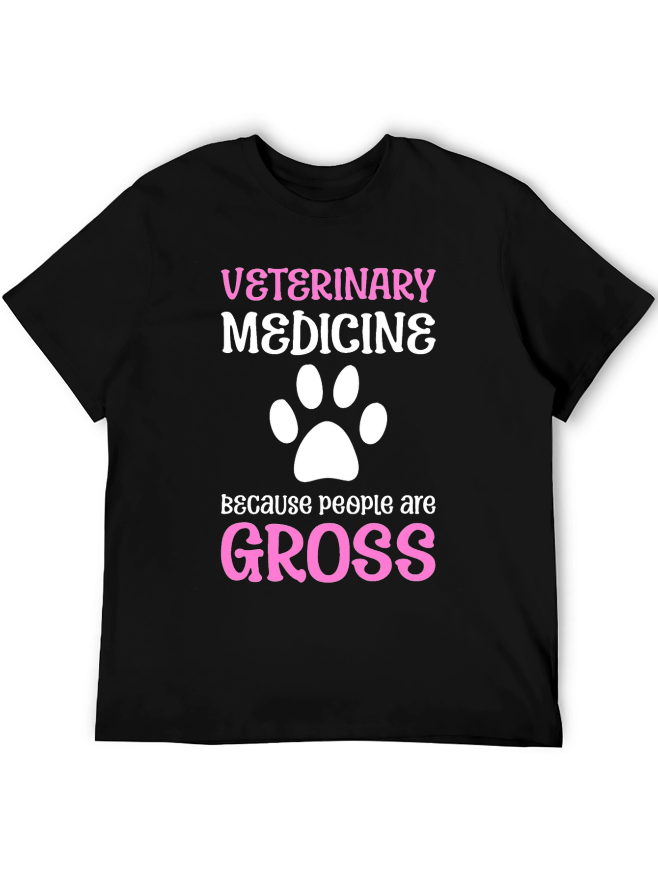 Black Veterinary Medicine T-Shirt view 5