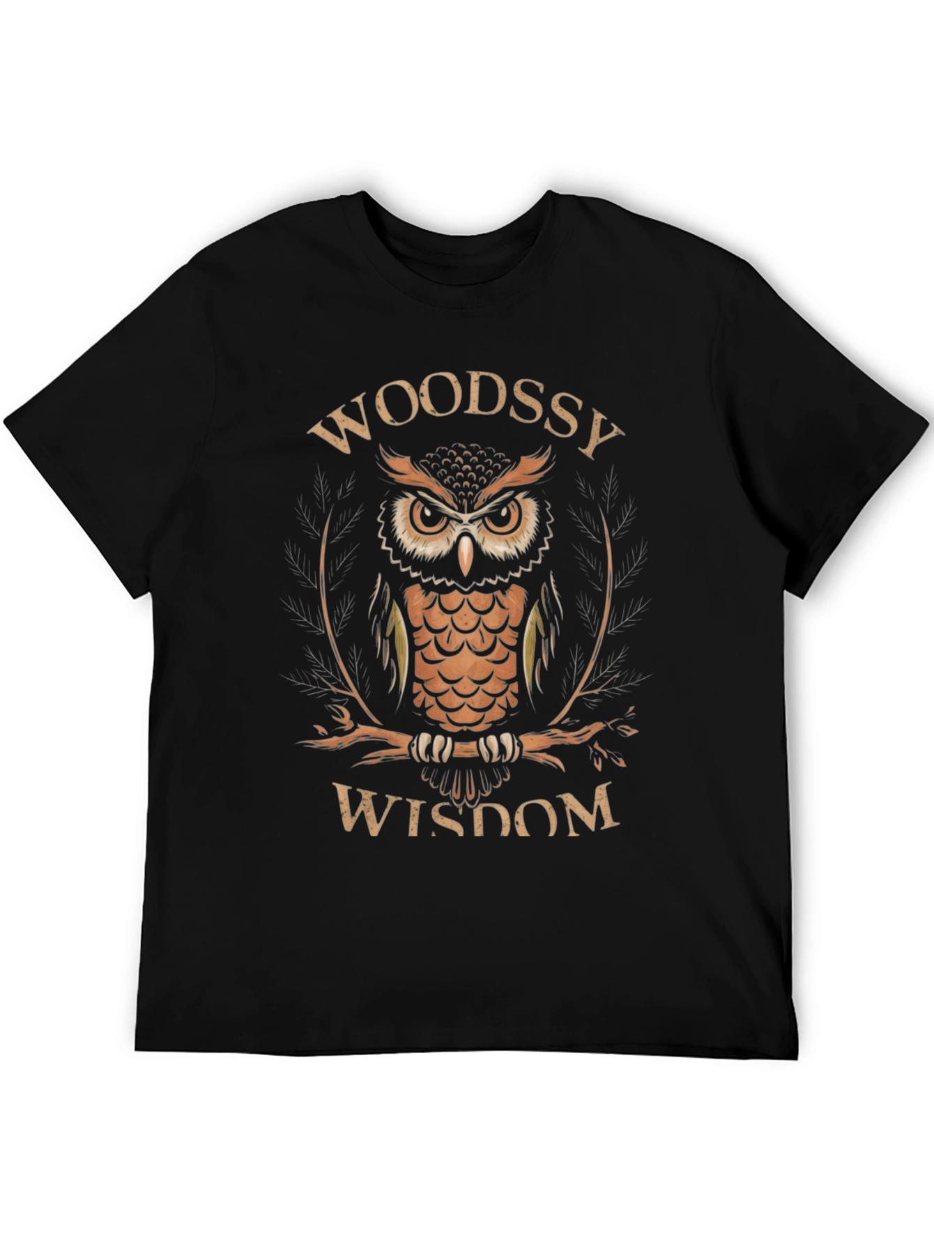 Black Woodssy Wisdom Owl Graphic Tee view 5