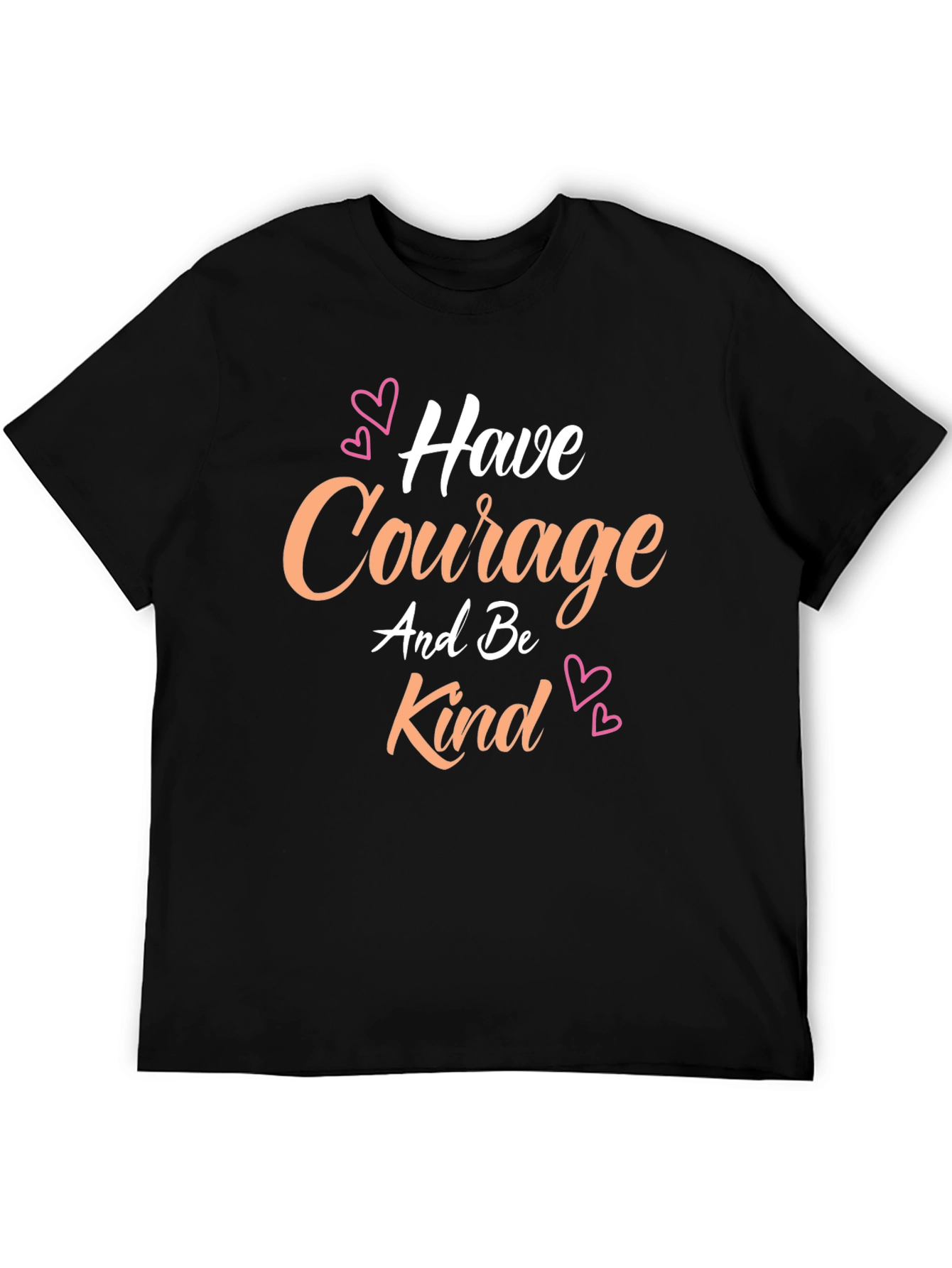 Black Courage & Kindness Graphic Tee - Black T-Shirt view 5