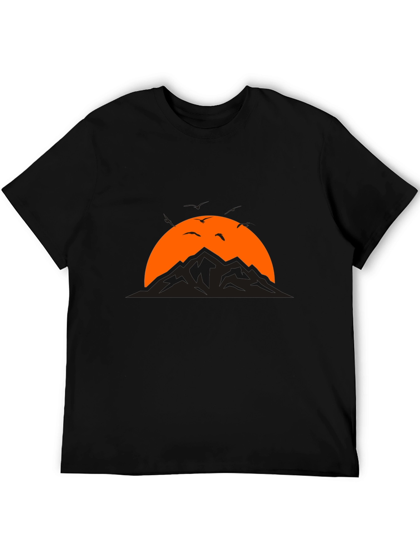 Black Mountain Sunset Graphic Tee - Black T-Shirt view 5