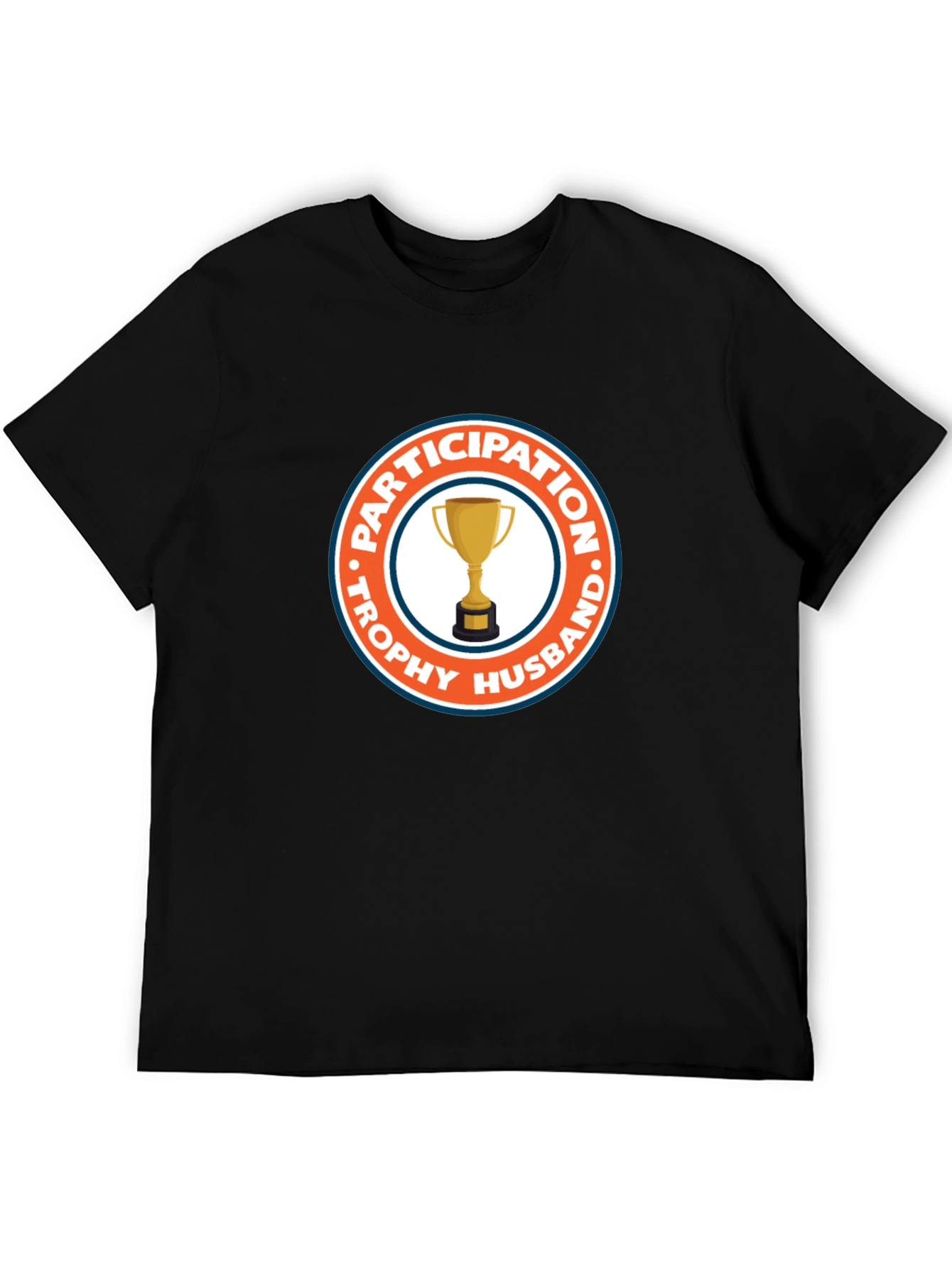 Black Trophy Husband Participation Award Graphic Tee view 5