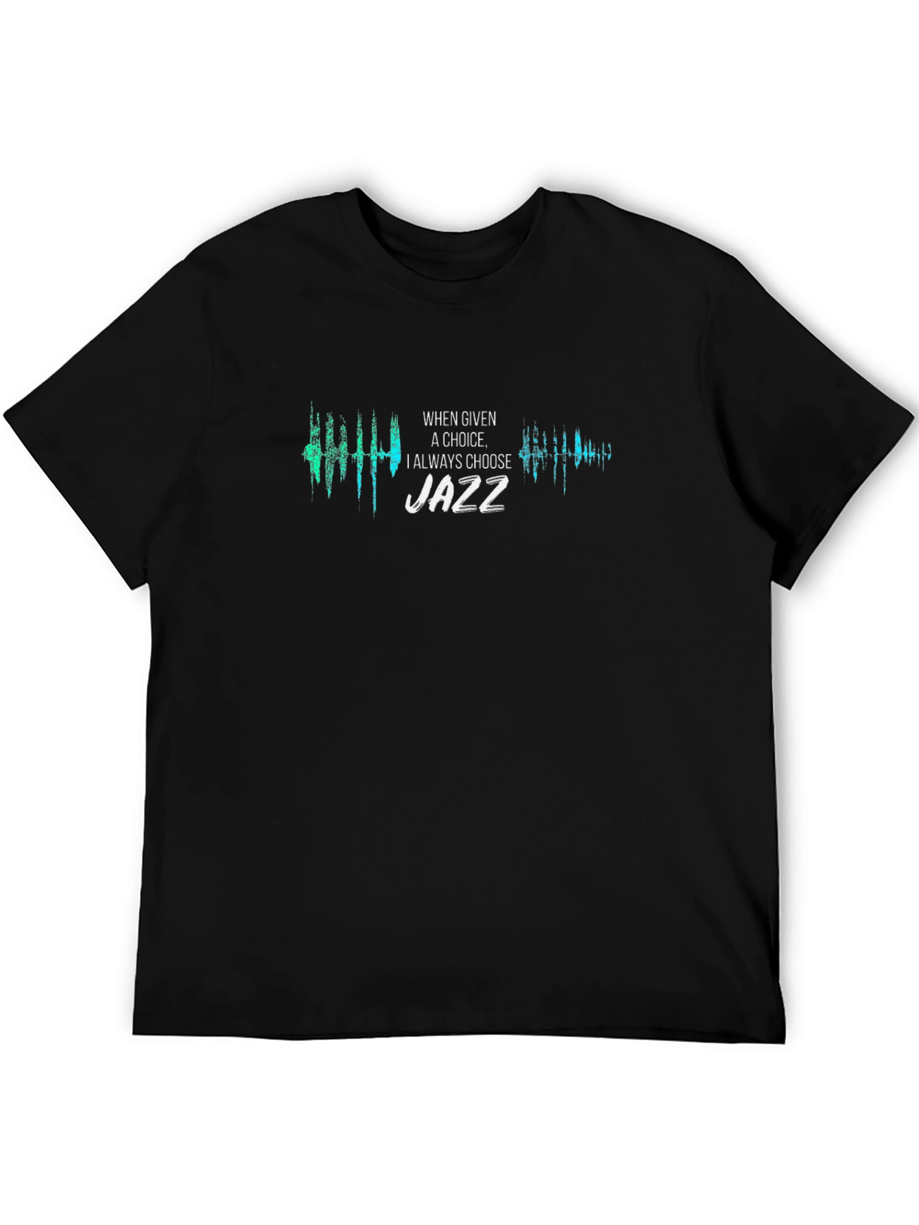 Black Jazz Music Lover Graphic Tee view 5