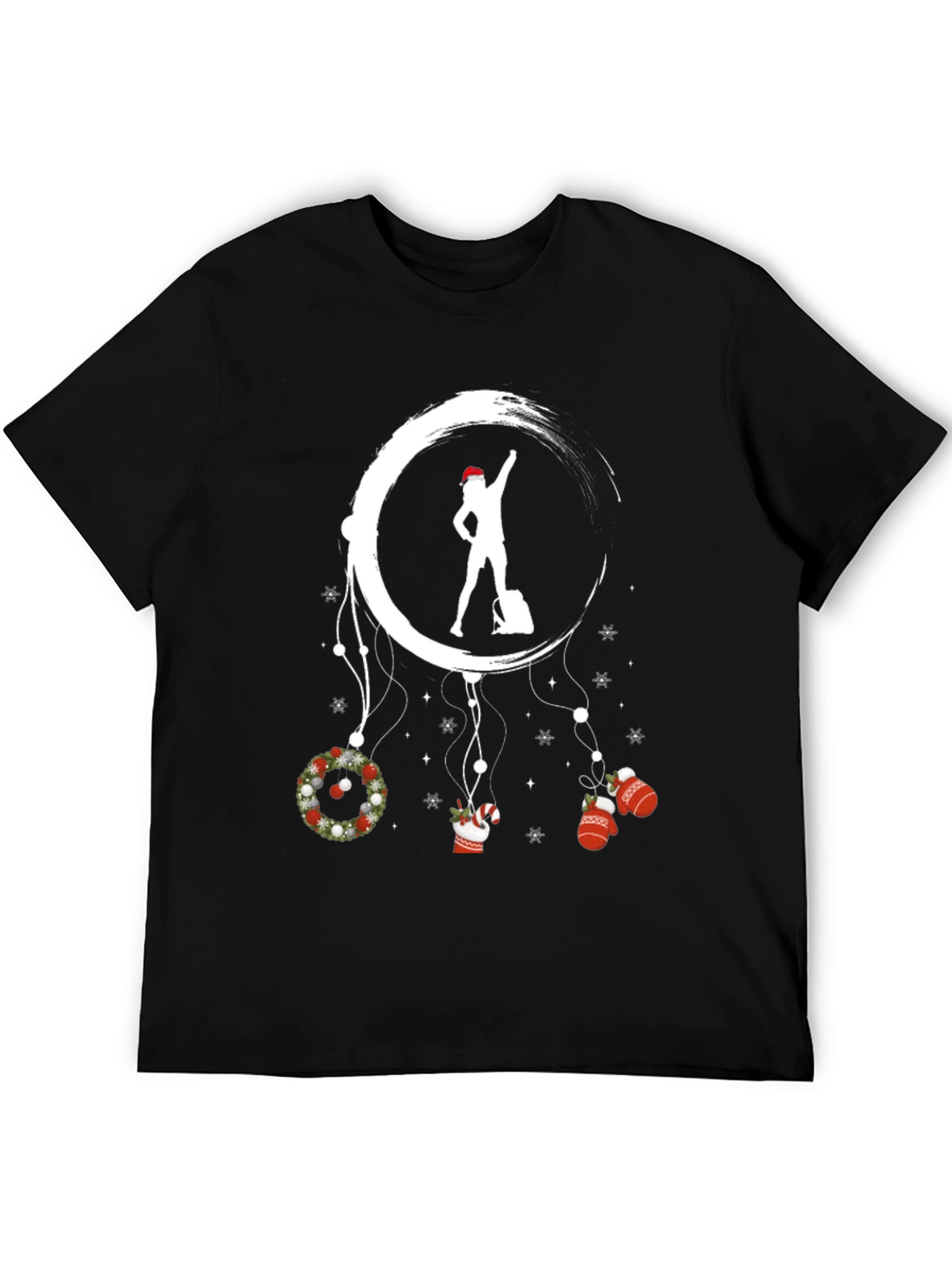 Black Holiday Dream Catcher Graphic T-Shirt view 5