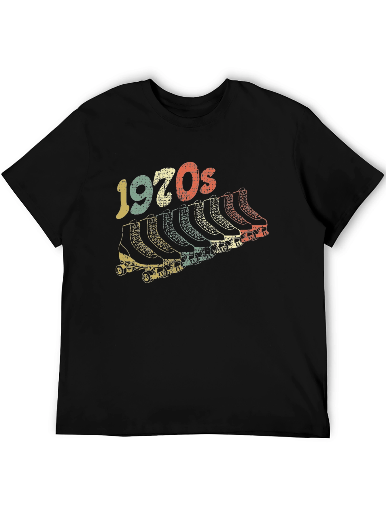Retro 1970s Roller Skate T-Shirt - Vintage Design - 5
