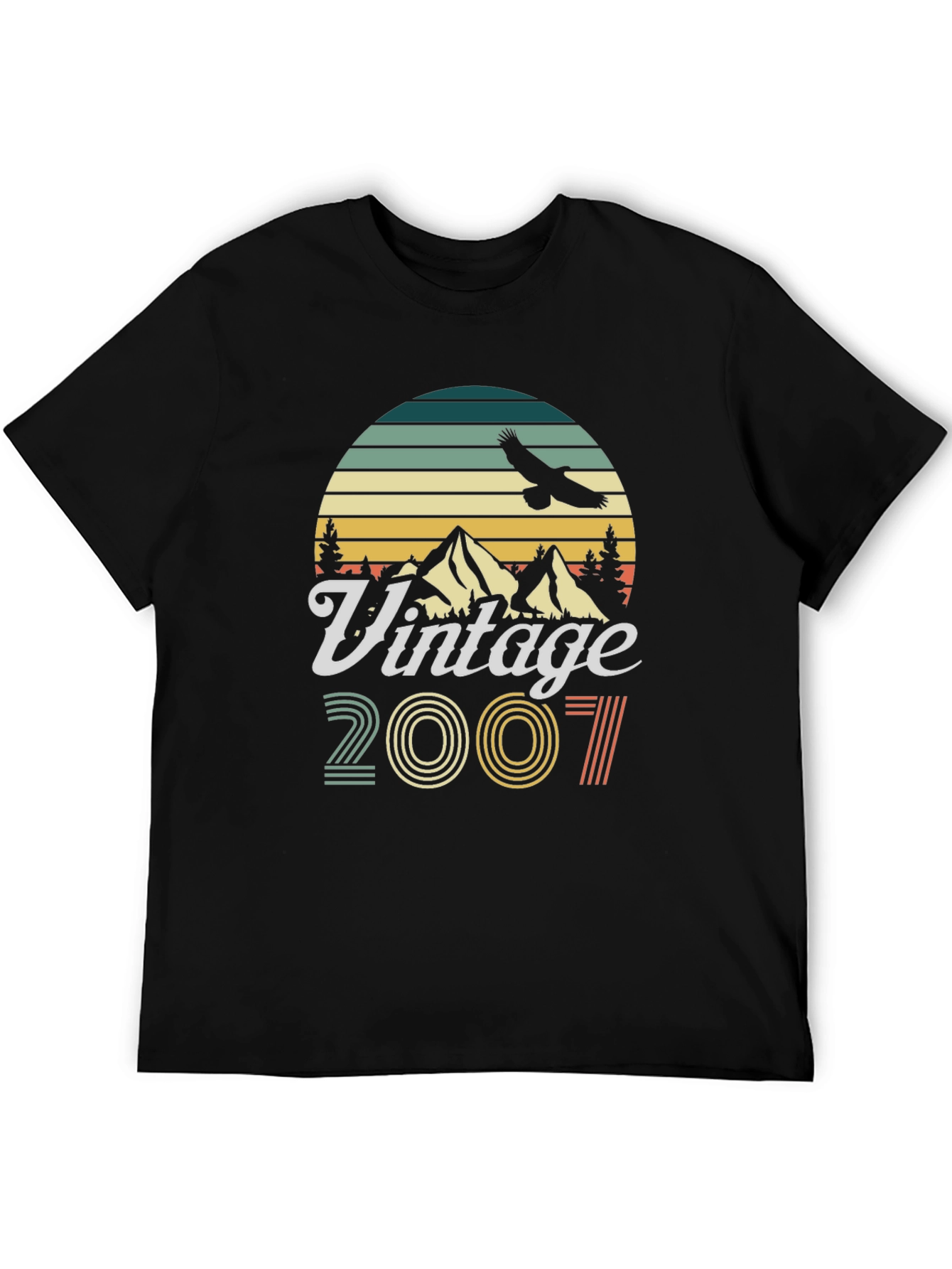 Black Vintage 2007 Graphic T-Shirt view 5
