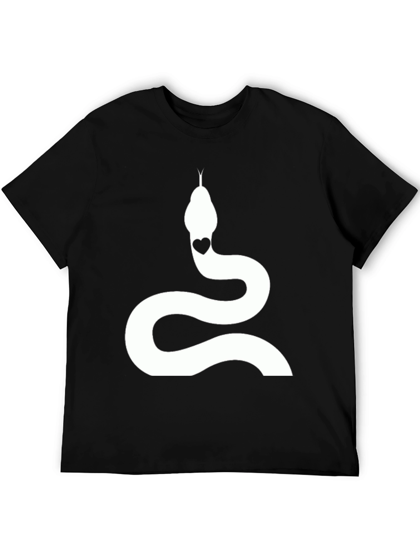 Black Snake Heart Graphic Tee - Stylish Cotton T-Shirt view 5
