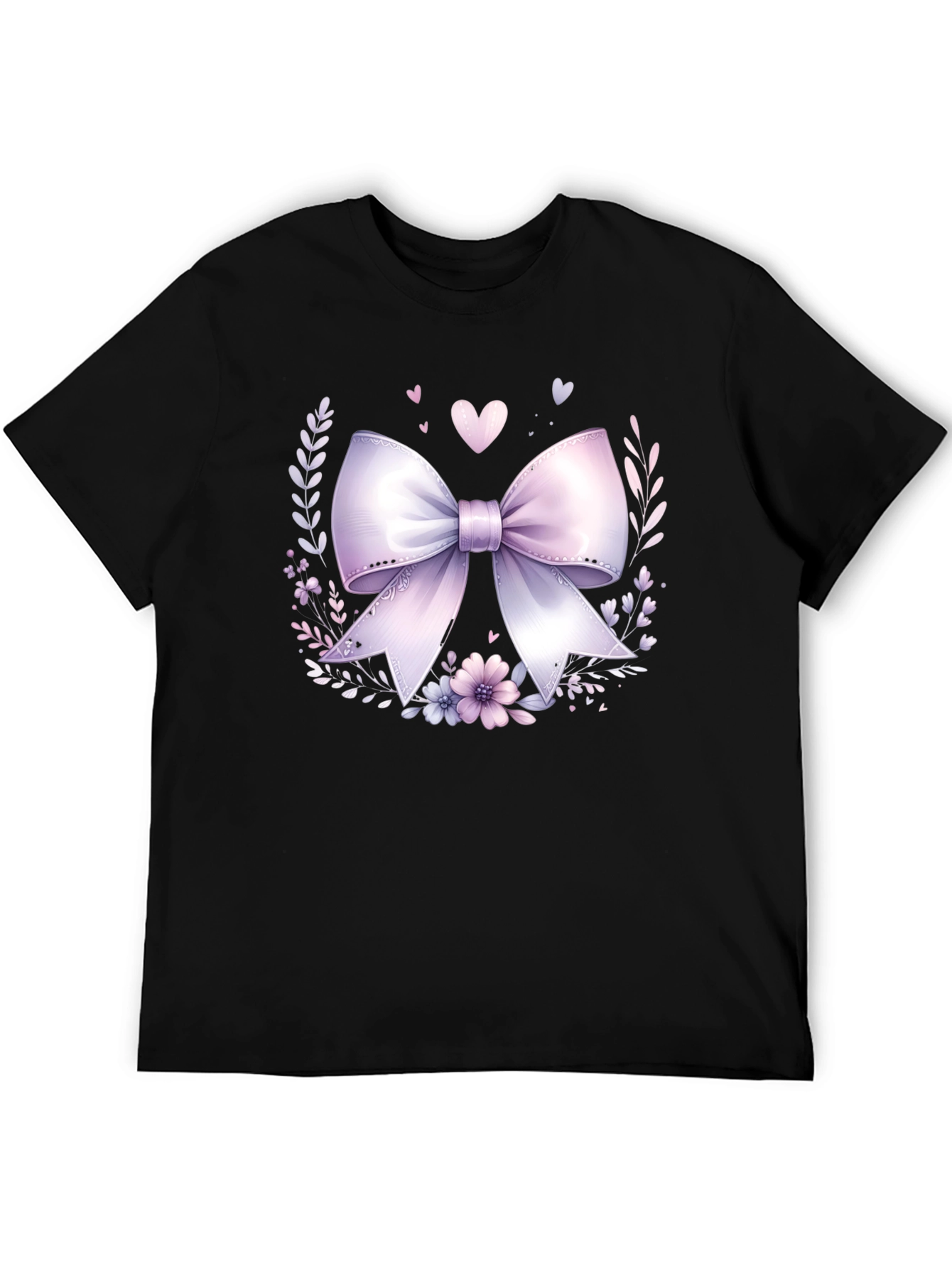 Floral Bow Graphic Tee - Stylish Casual Wear - 5