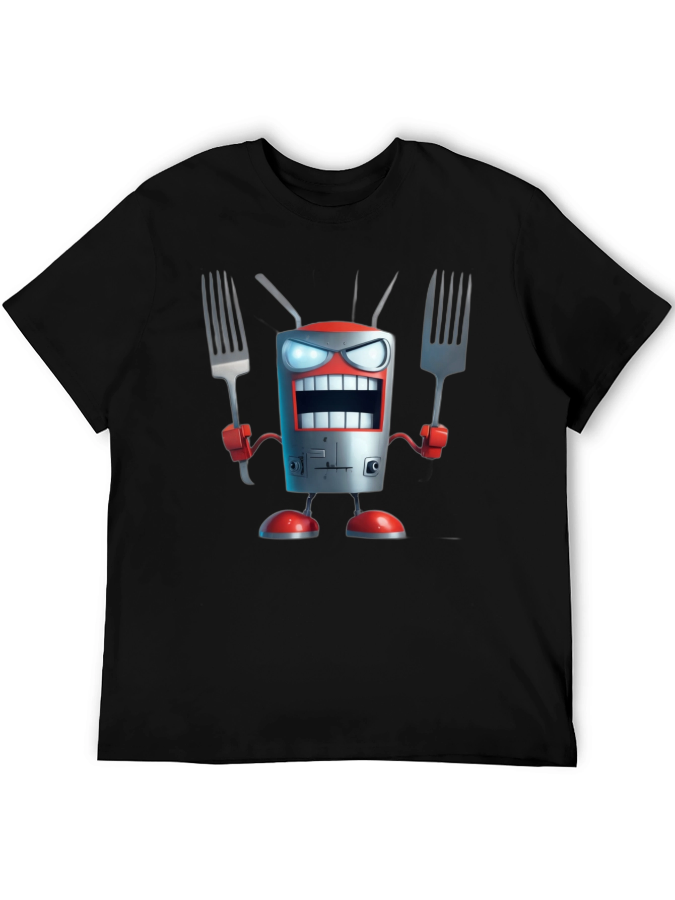 Robot Chef T-Shirt - Funny Cartoon Design - 5