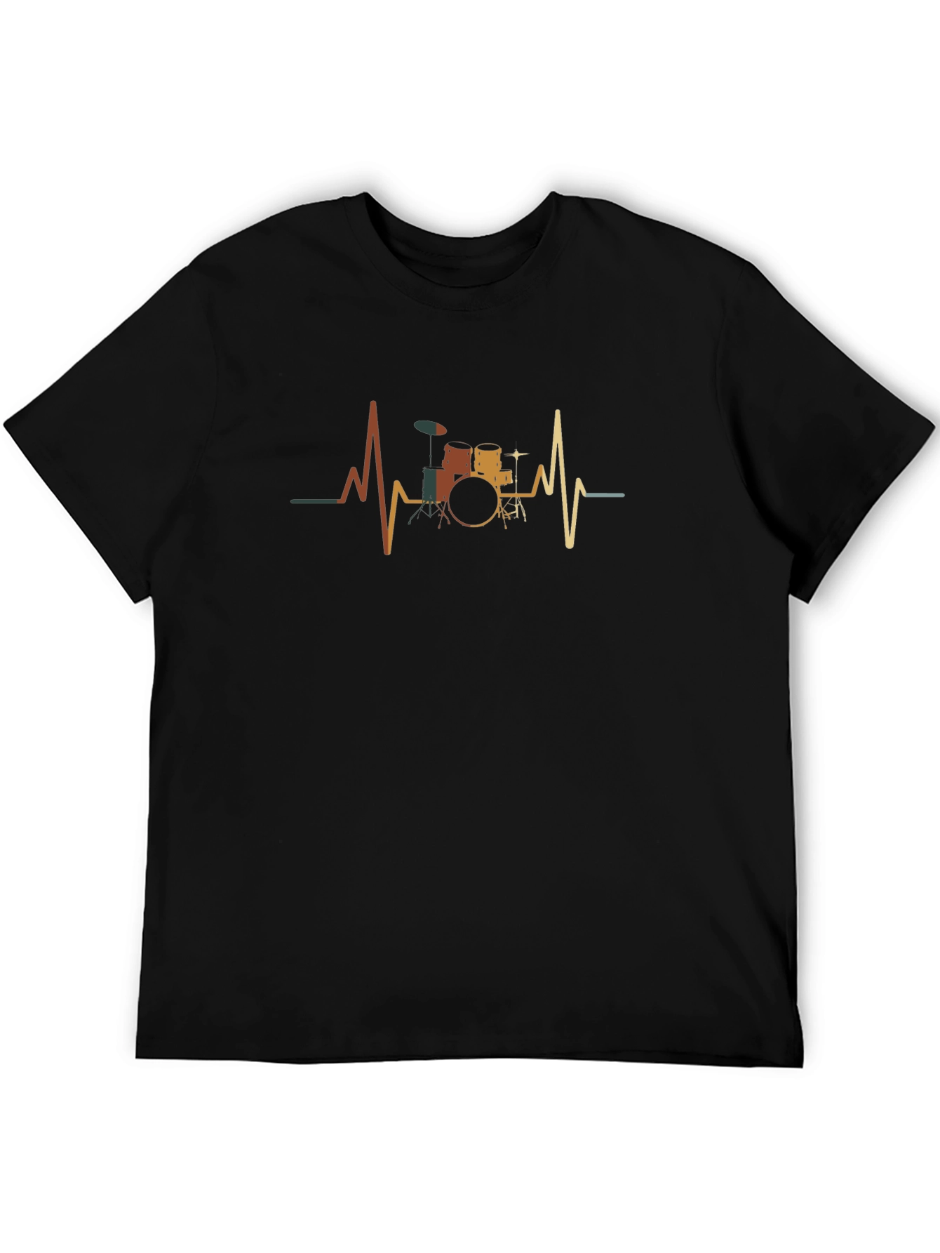 Drum Heartbeat T-Shirt - Musician Graphic Tee - 5