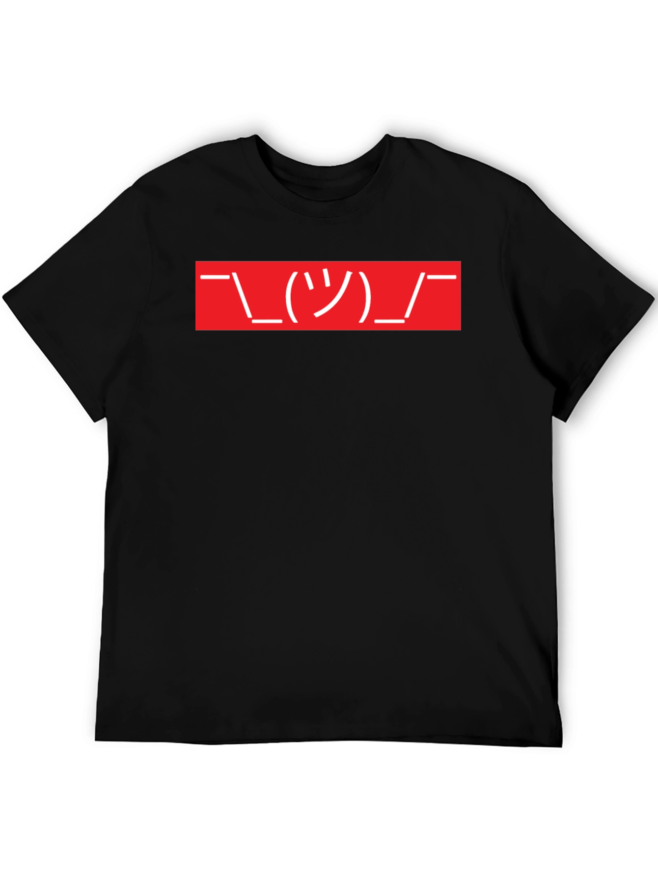 Black Shruggie Graphic Tee - Black Crew Neck T-Shirt view 5