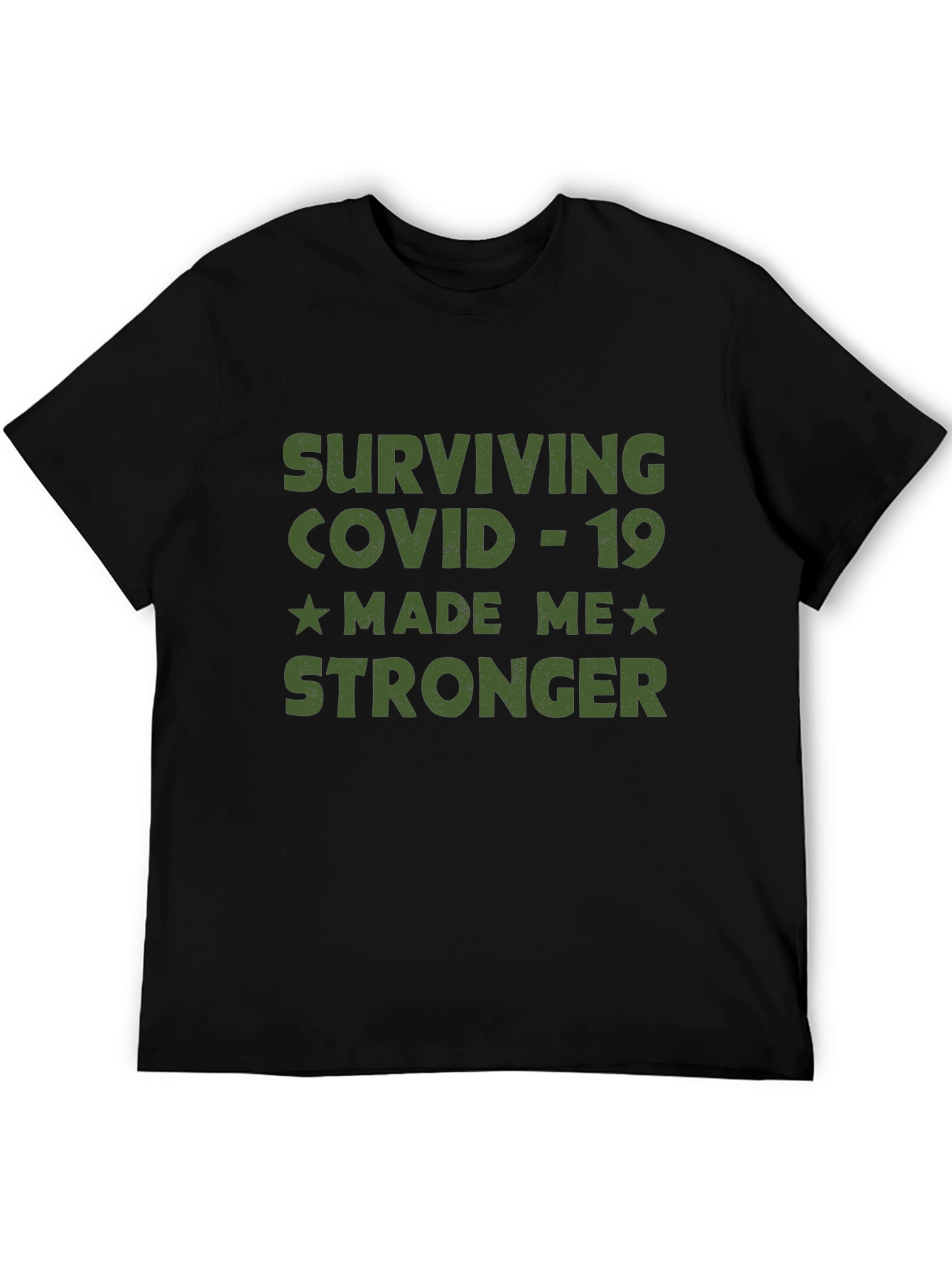 Black Surviving COVID-19 Graphic Tee view 5