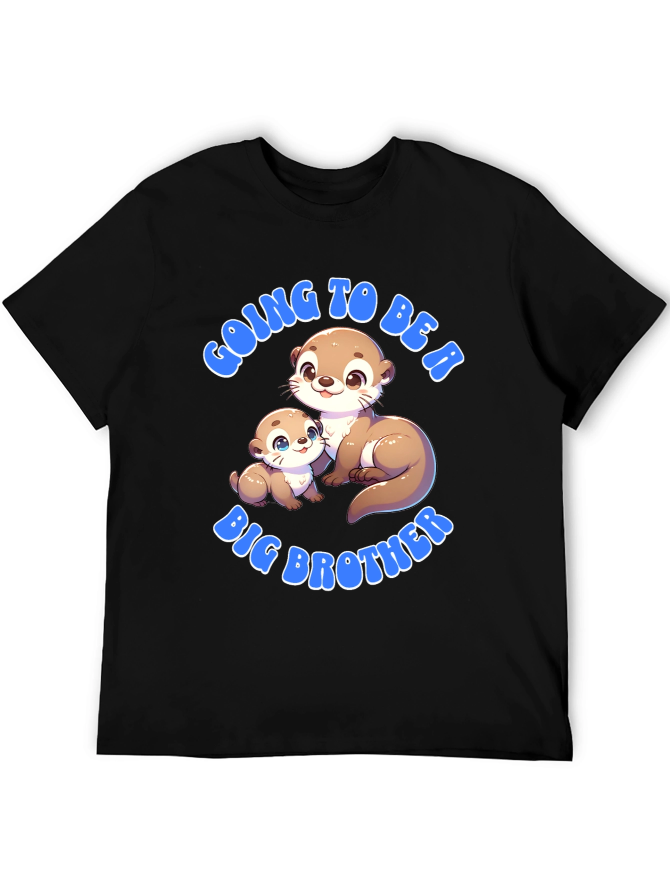 Black Going to be a Big Brother Otter T-Shirt view 5