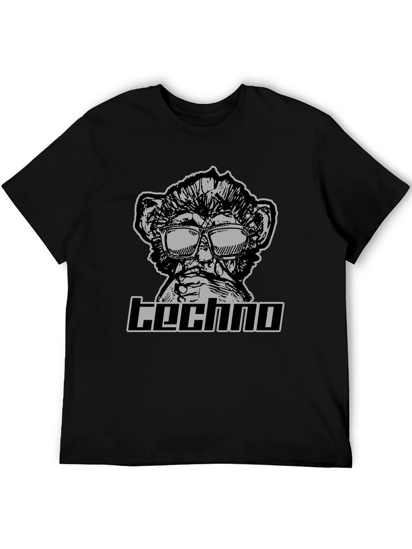 Techno Monkey Graphic T-Shirt - Cool Clubwear - 5