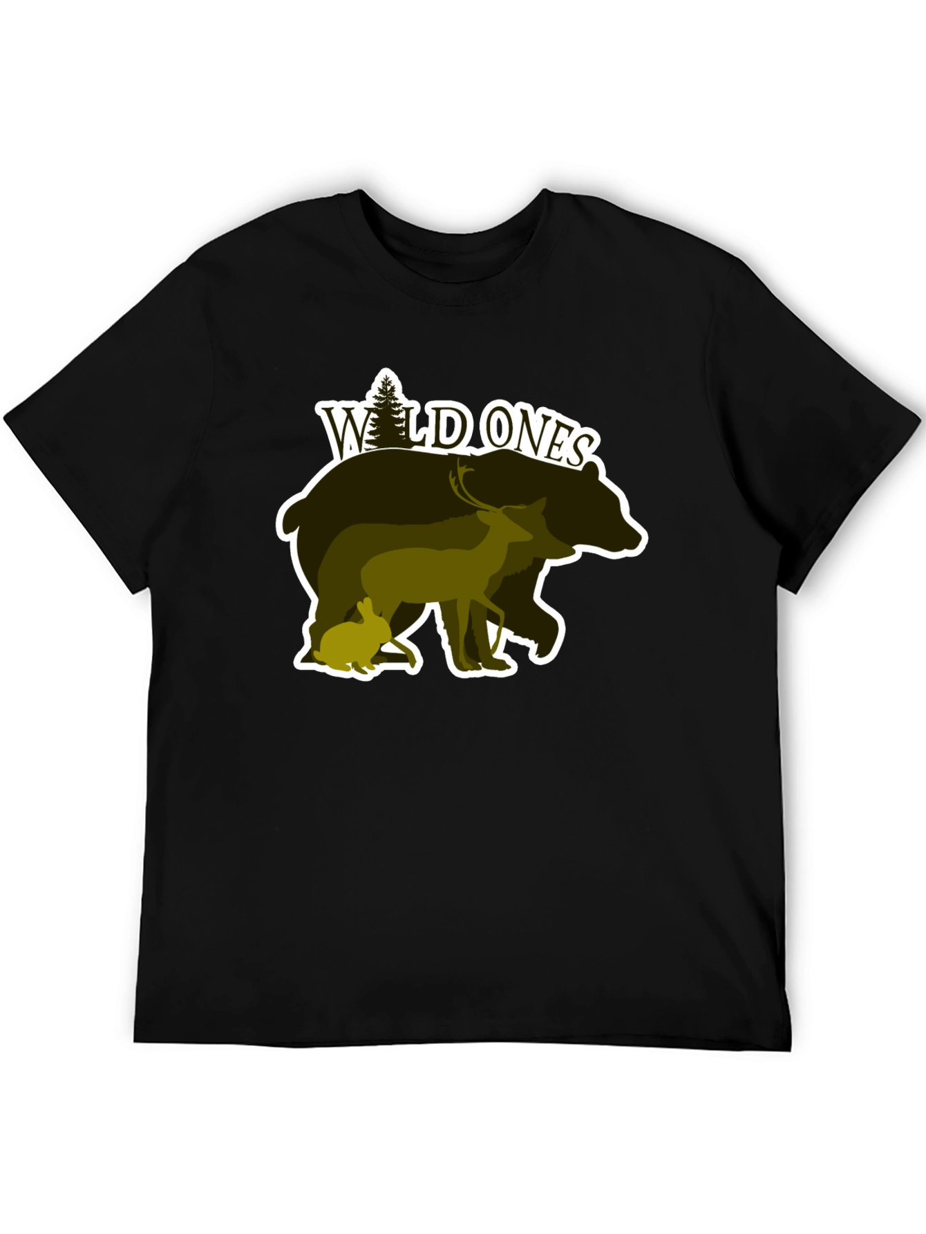 Black Wild Ones Nature Graphic T-Shirt view 5