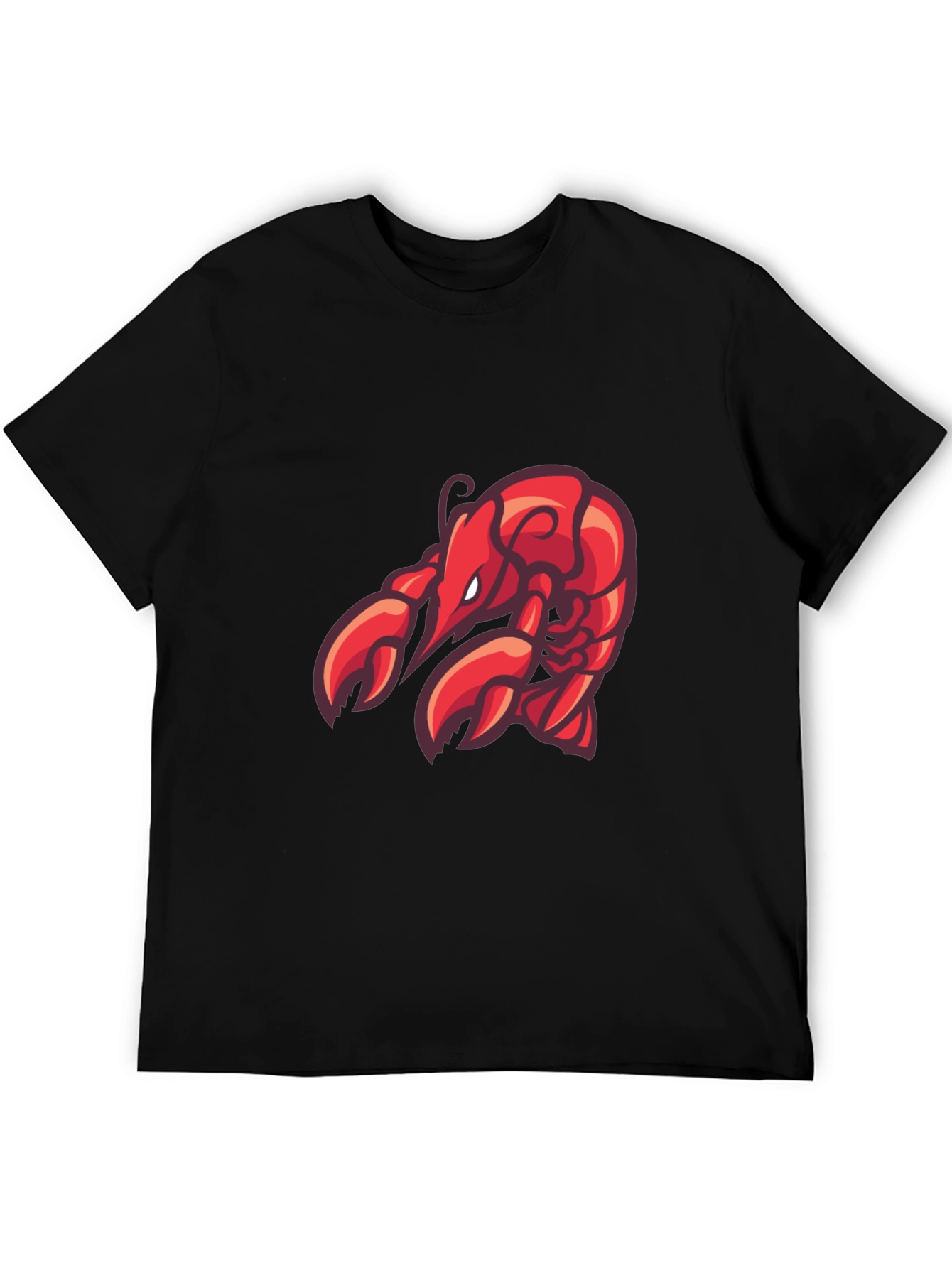 Black Lobster Graphic Tee - Black Cotton T-Shirt view 5