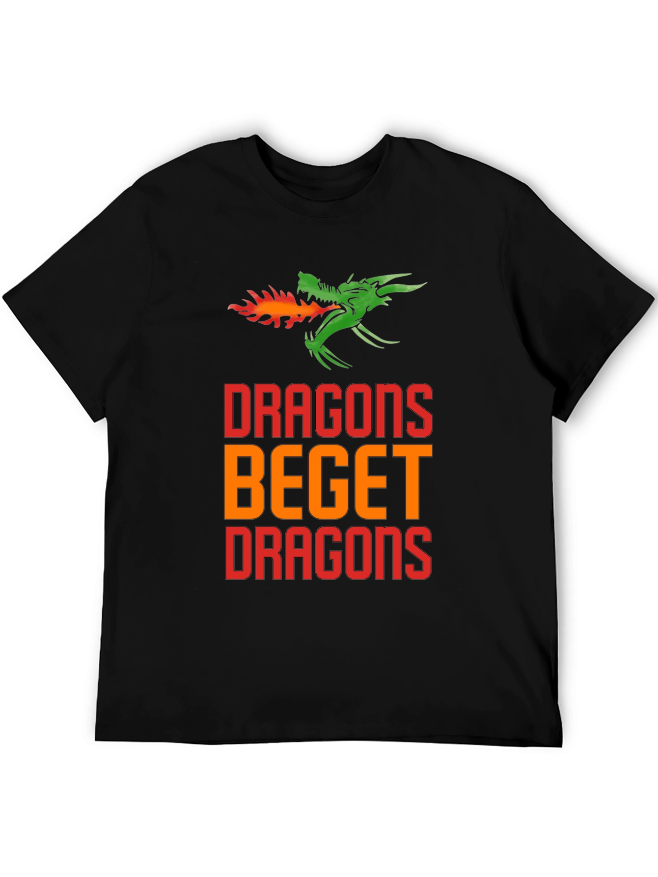 Black Dragons Beget Dragons Graphic T-Shirt view 5