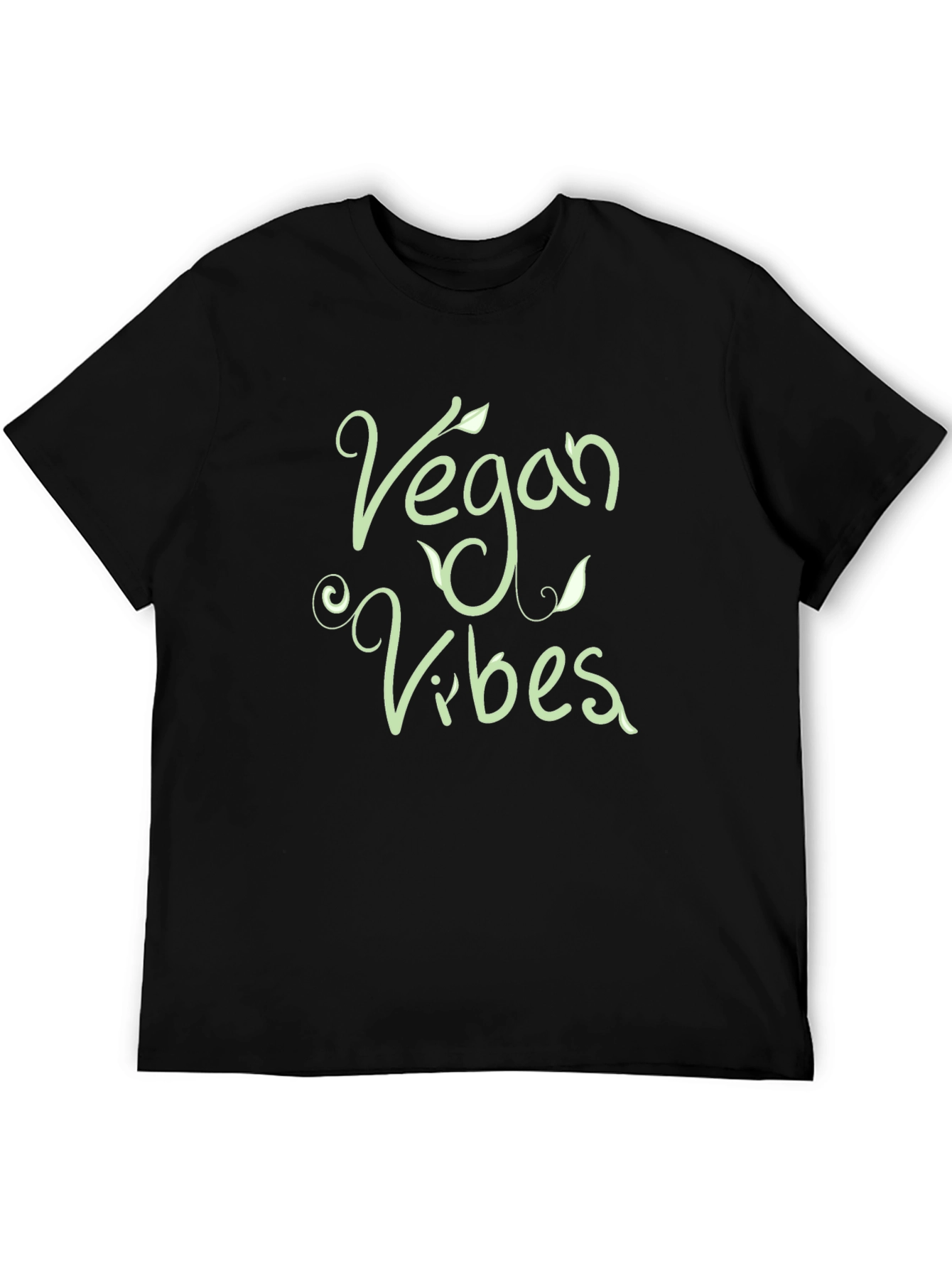 Black Vegan Vibes Black T-Shirt - Stylish & Comfortable view 5