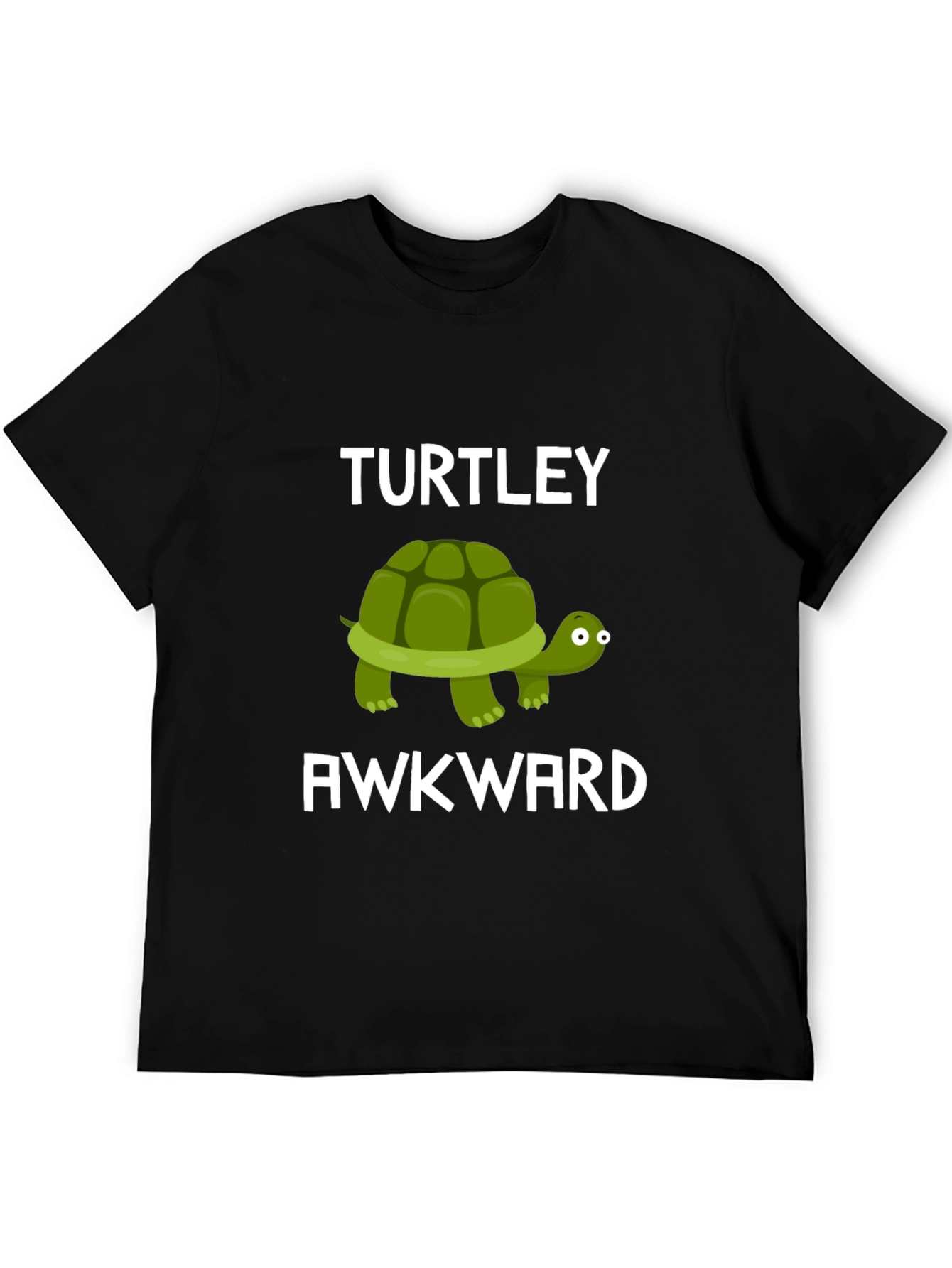 Black Turtley Awkward Funny Graphic T-Shirt view 5