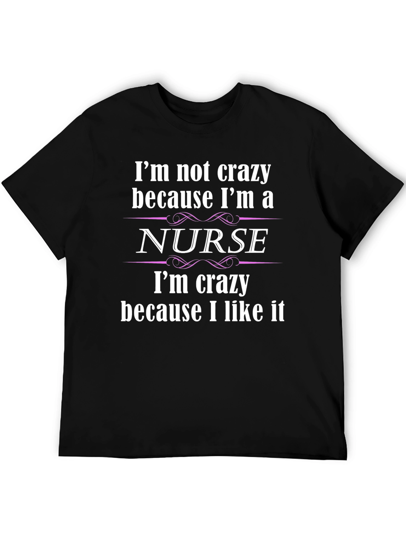 Black Crazy Nurse T-Shirt - Comfortable Cotton Blend view 5