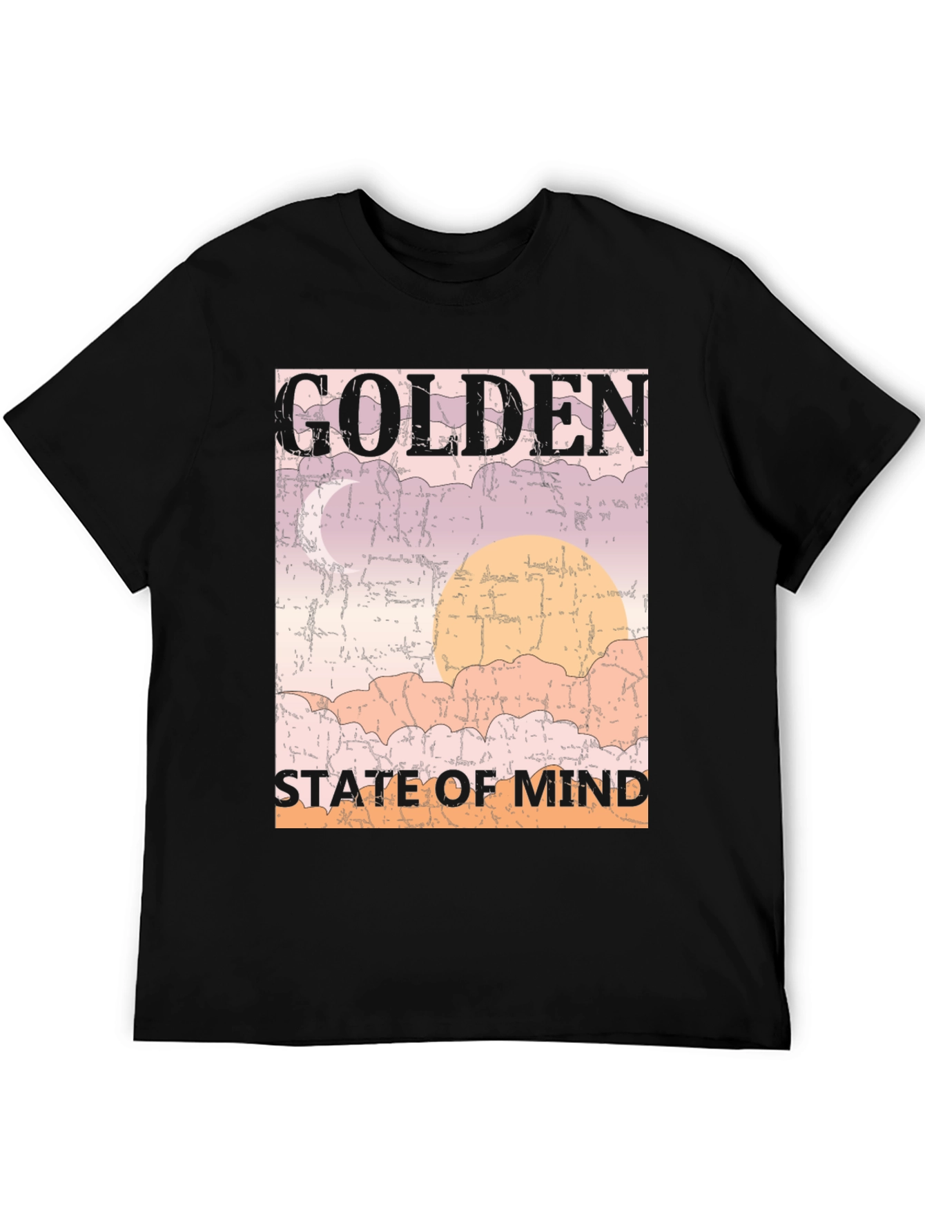 Black Golden State of Mind Black Graphic Tee view 5