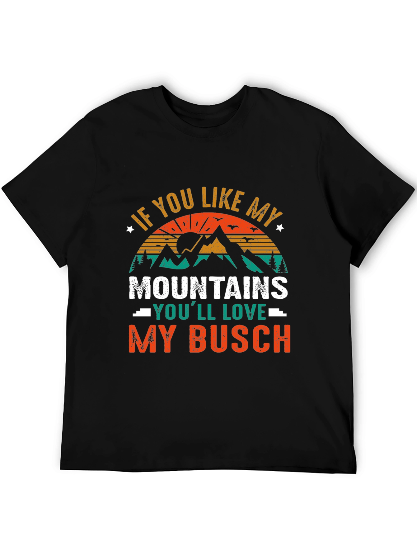 Black Mountains and Busch T-Shirt view 5