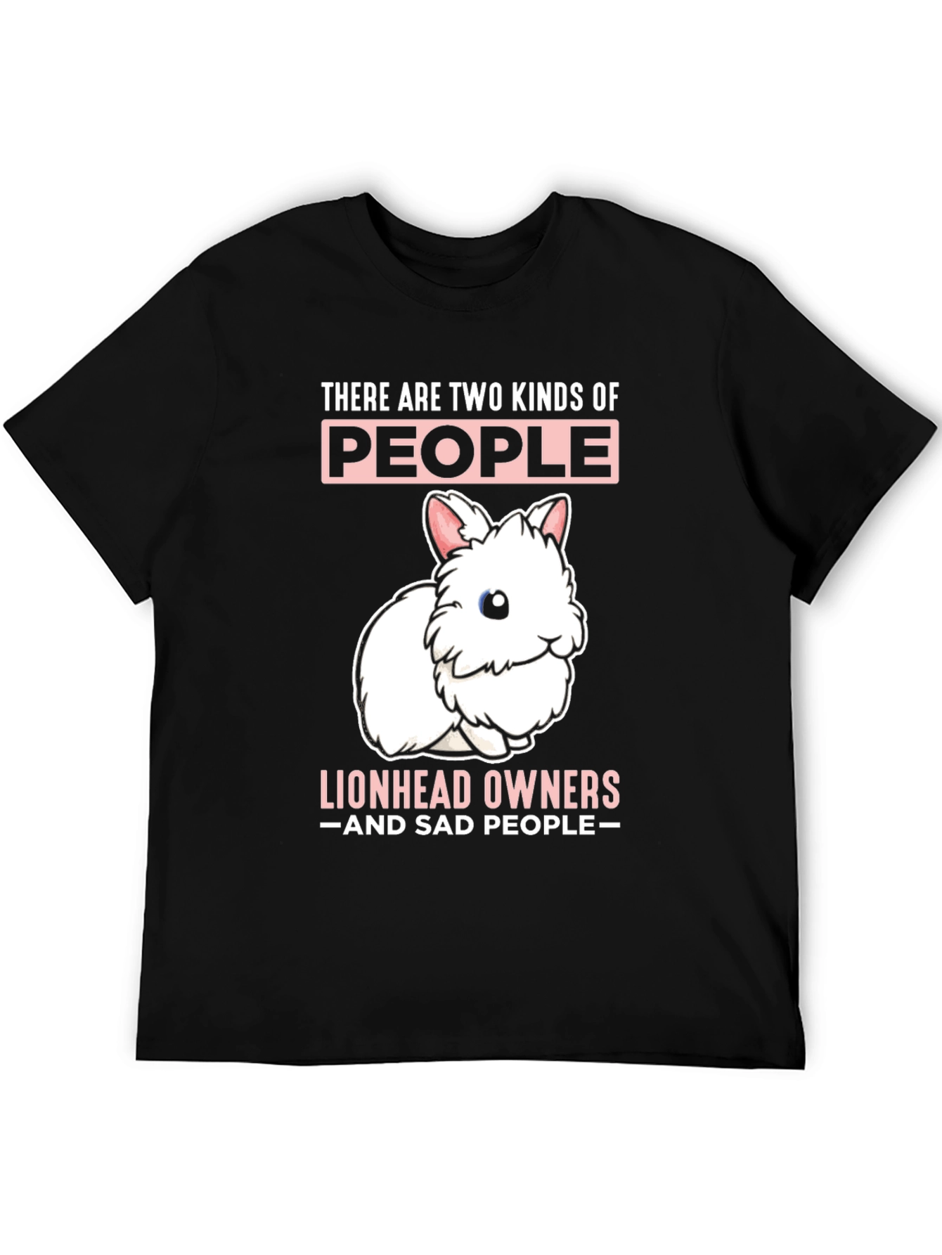 Black Lionhead Owner T-Shirt - Two Kinds of People view 5