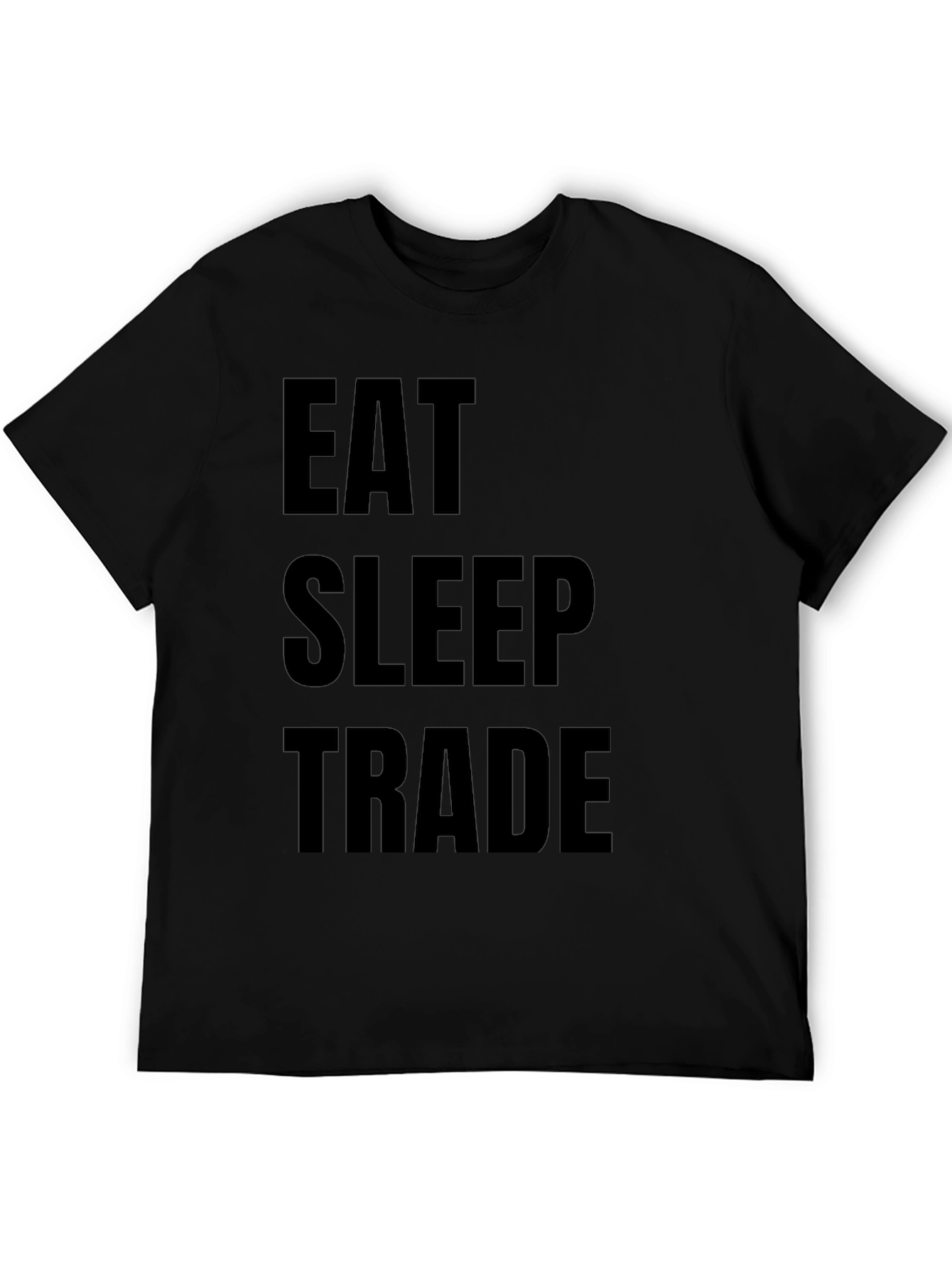 Black Eat Sleep Trade Graphic T-Shirt view 5