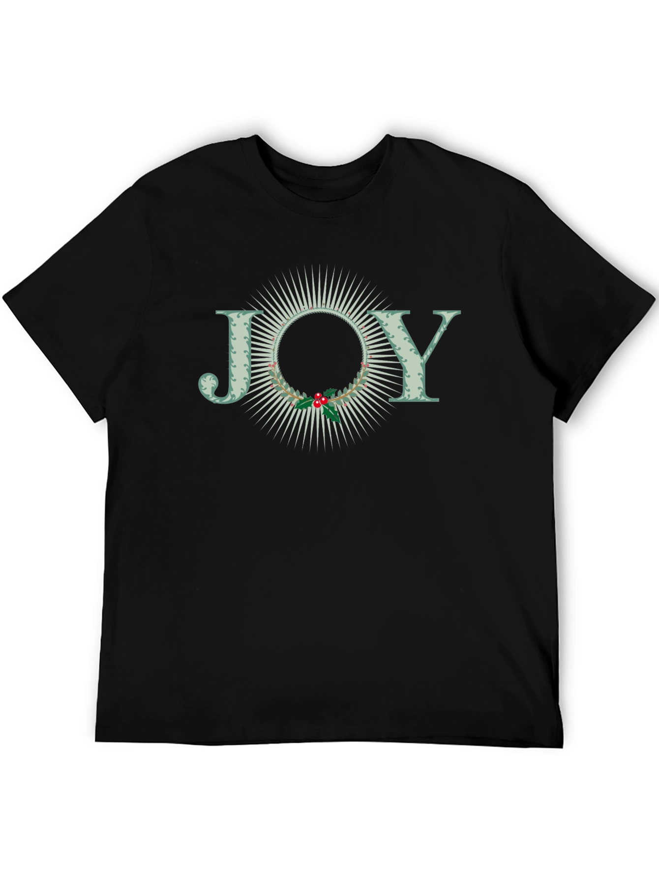 Black Joy Christmas Holiday T-Shirt view 5