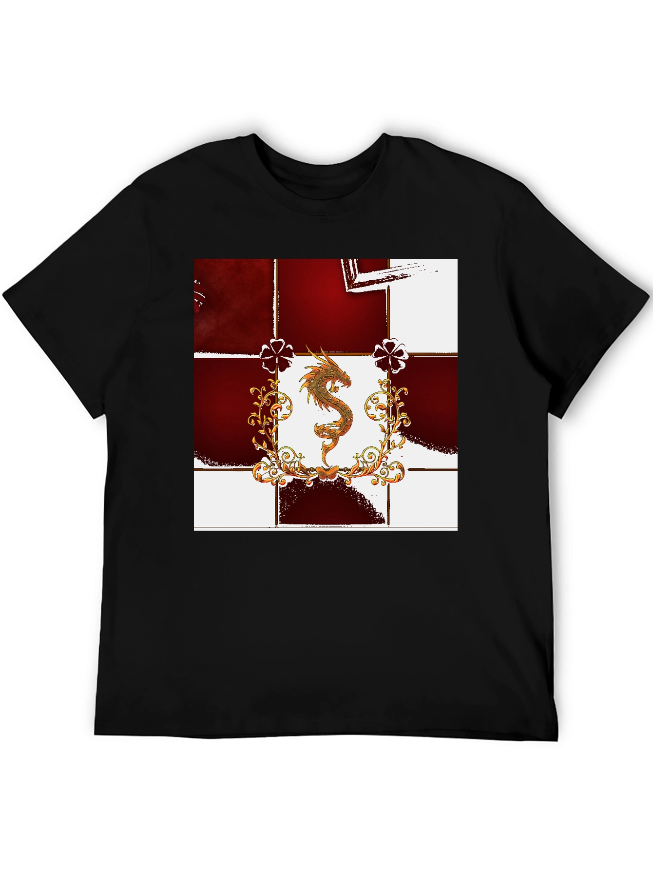 Black Dragon Emblem Black T-Shirt view 5