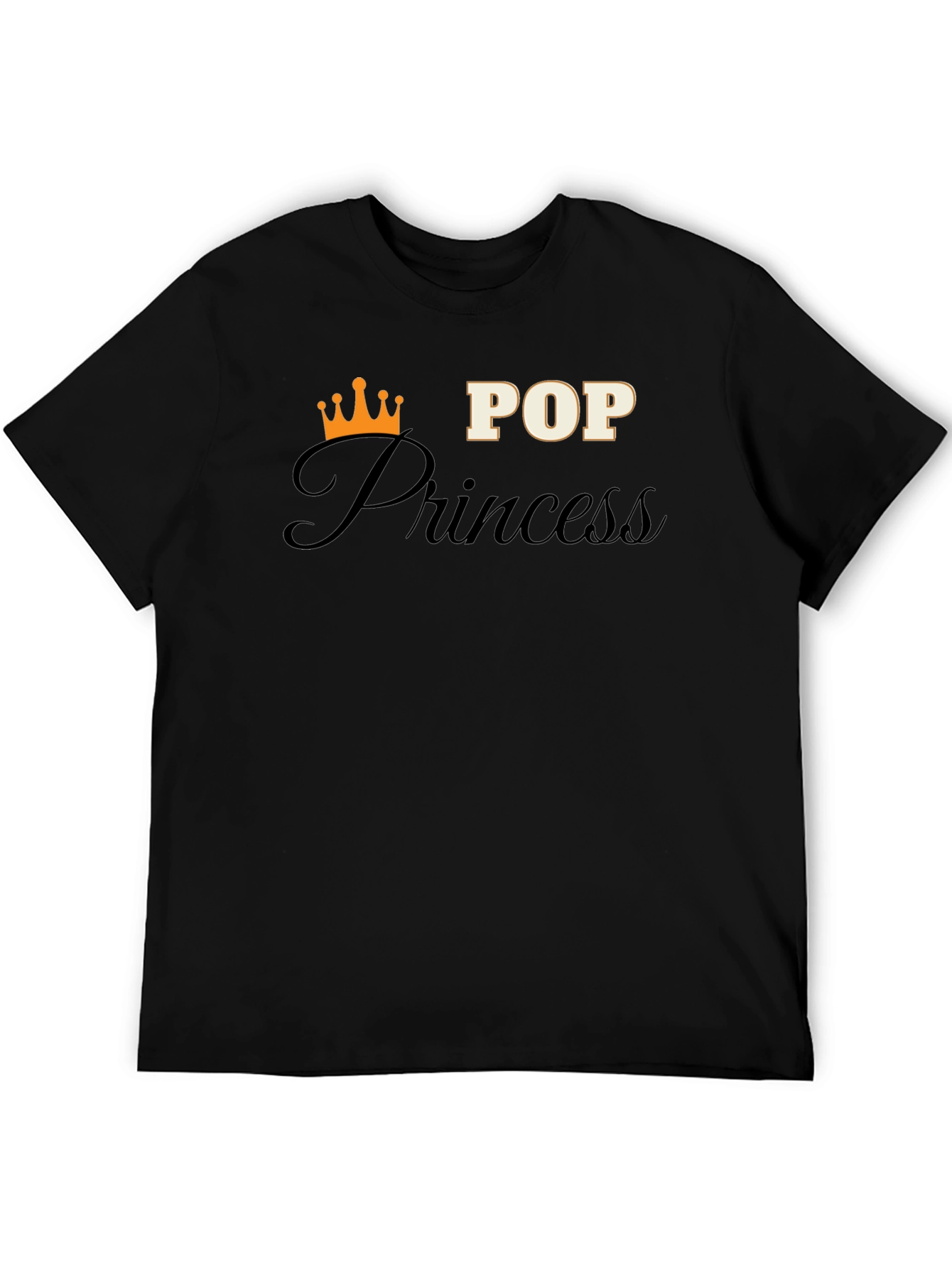 Black Pop Princess Graphic T-Shirt - Black view 5