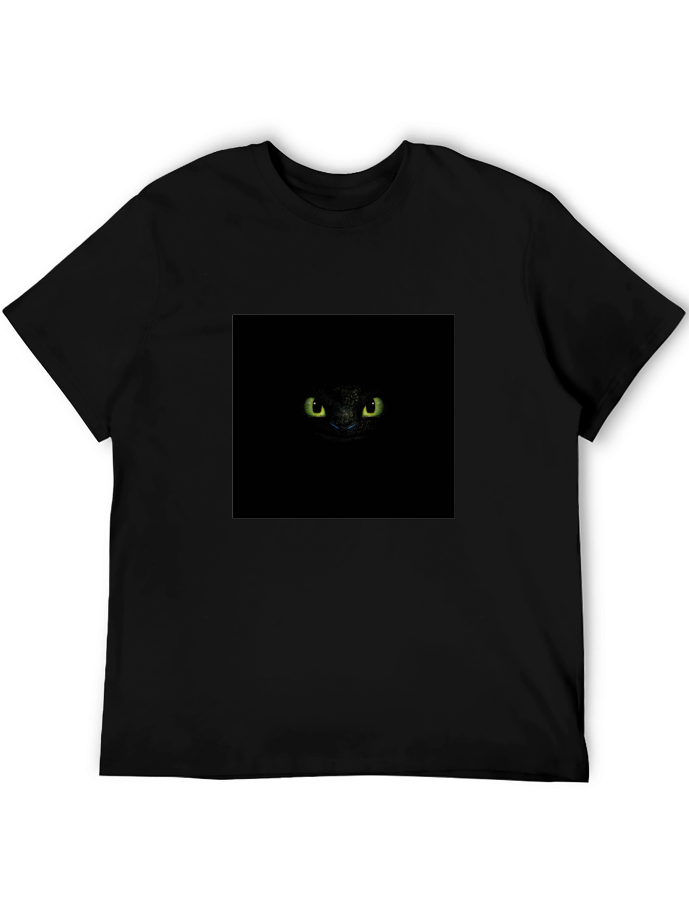 Black Night Fury Eyes Black T-Shirt view 5