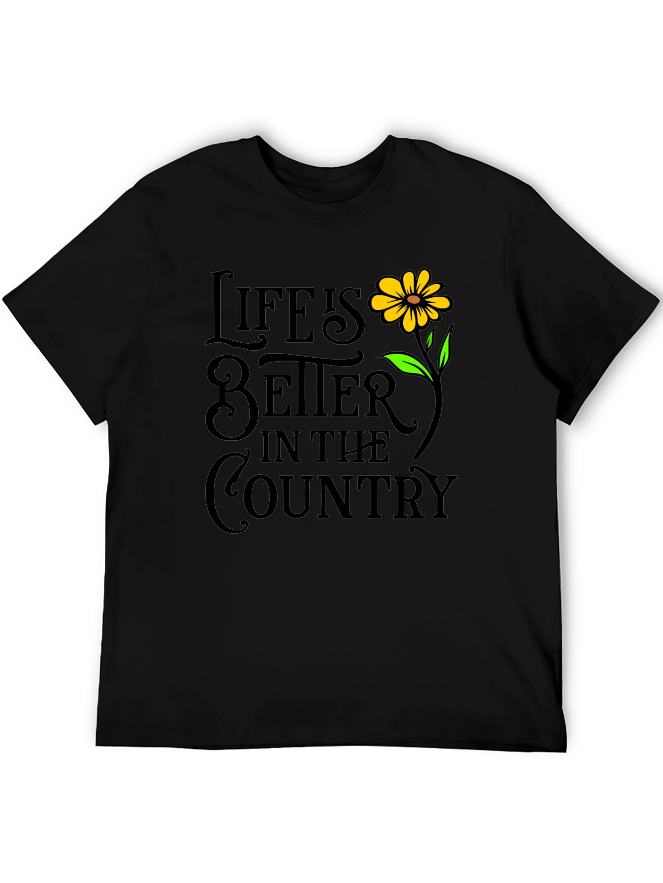 Black Life is Better in The Country T-Shirt view 5