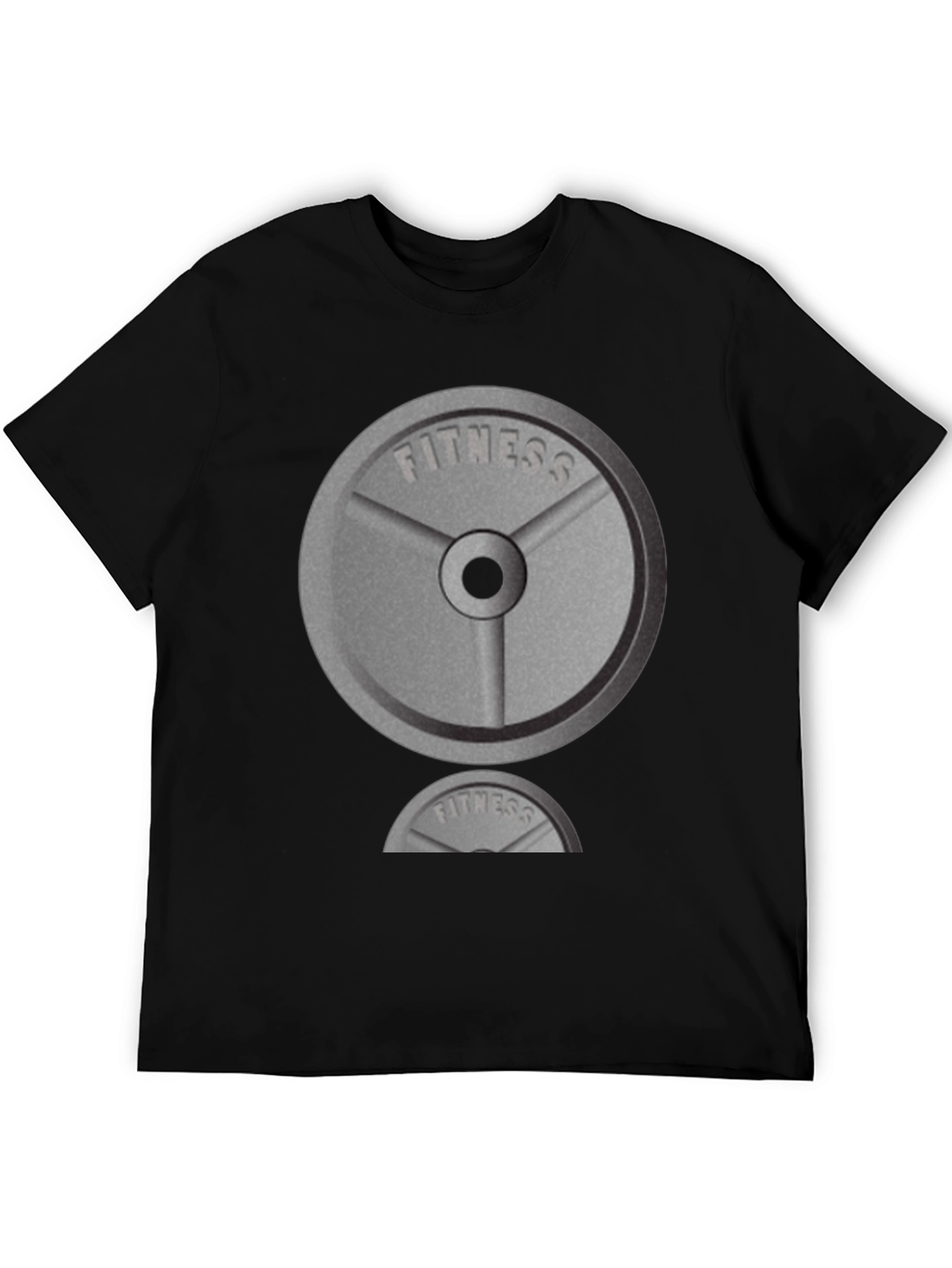 Fitness Weight Plate Graphic Tee - Gym Workout Shirt - 5
