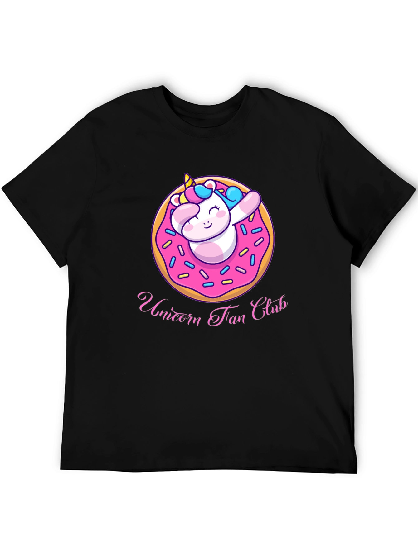 Black Unicorn Fan Club Donut T-Shirt view 5