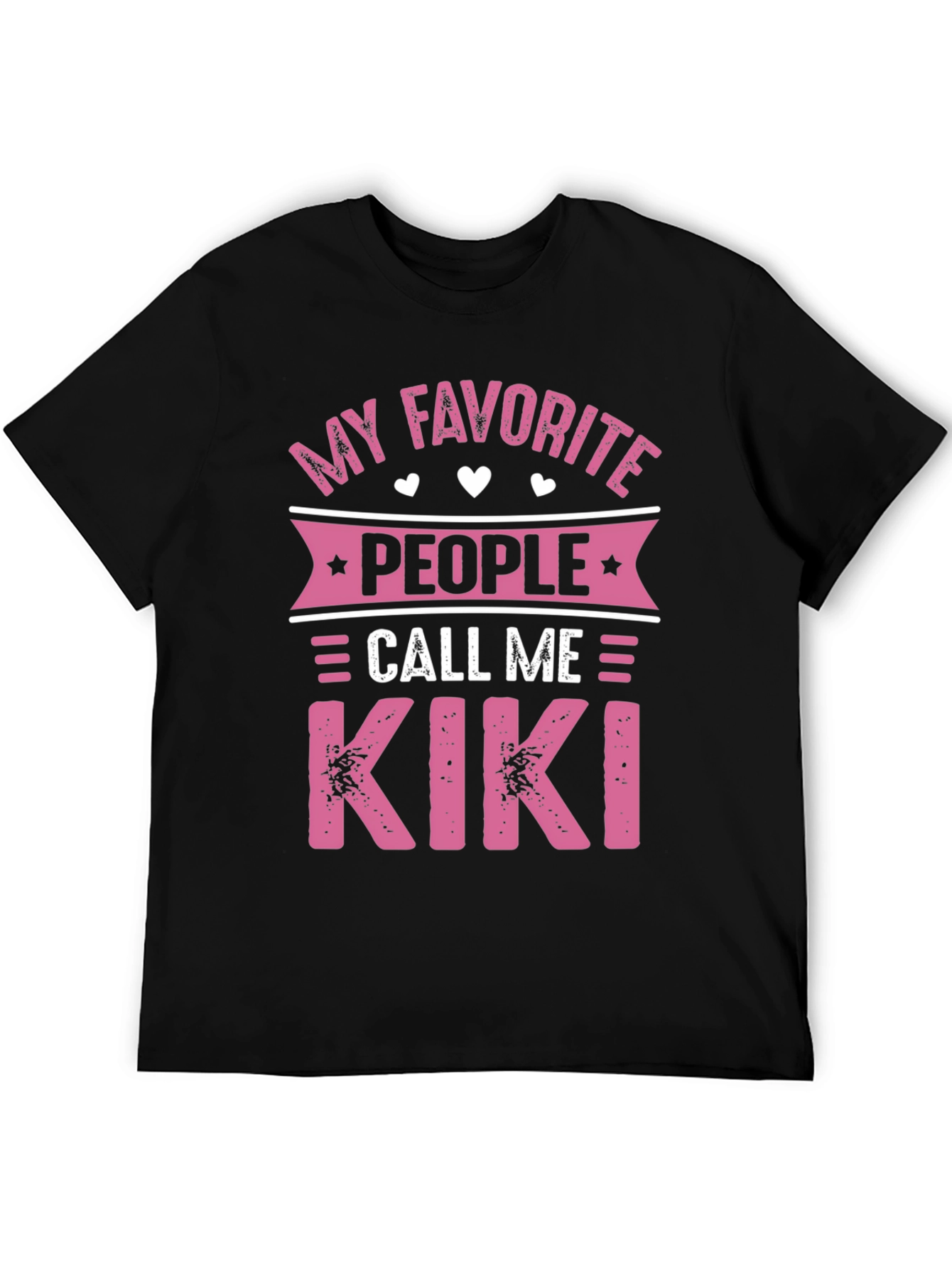 Black My Favorite People Call Me Kiki T-Shirt view 5