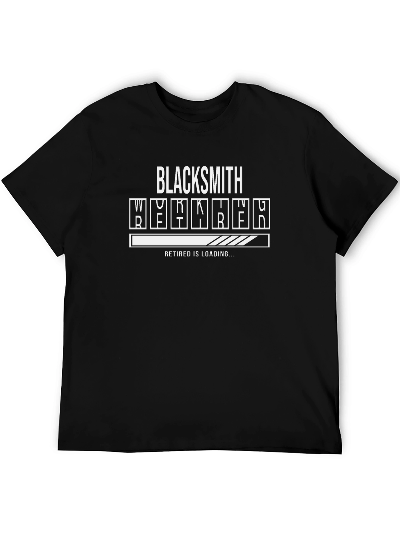 Black Blacksmith Retired Is Loading Funny Graphic Tee view 5