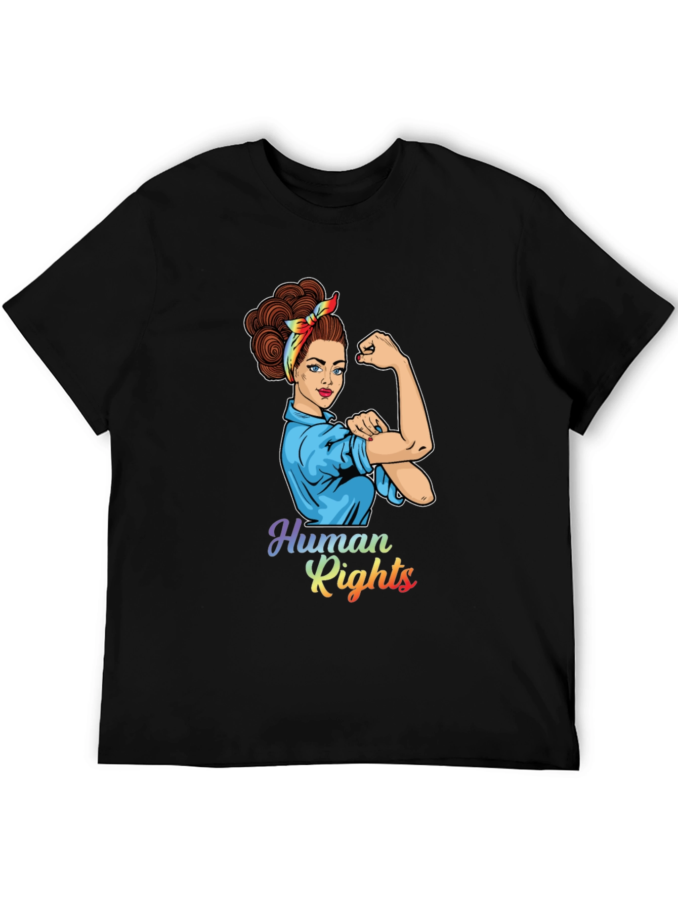 Black Empowered Human Rights Graphic Tee view 5