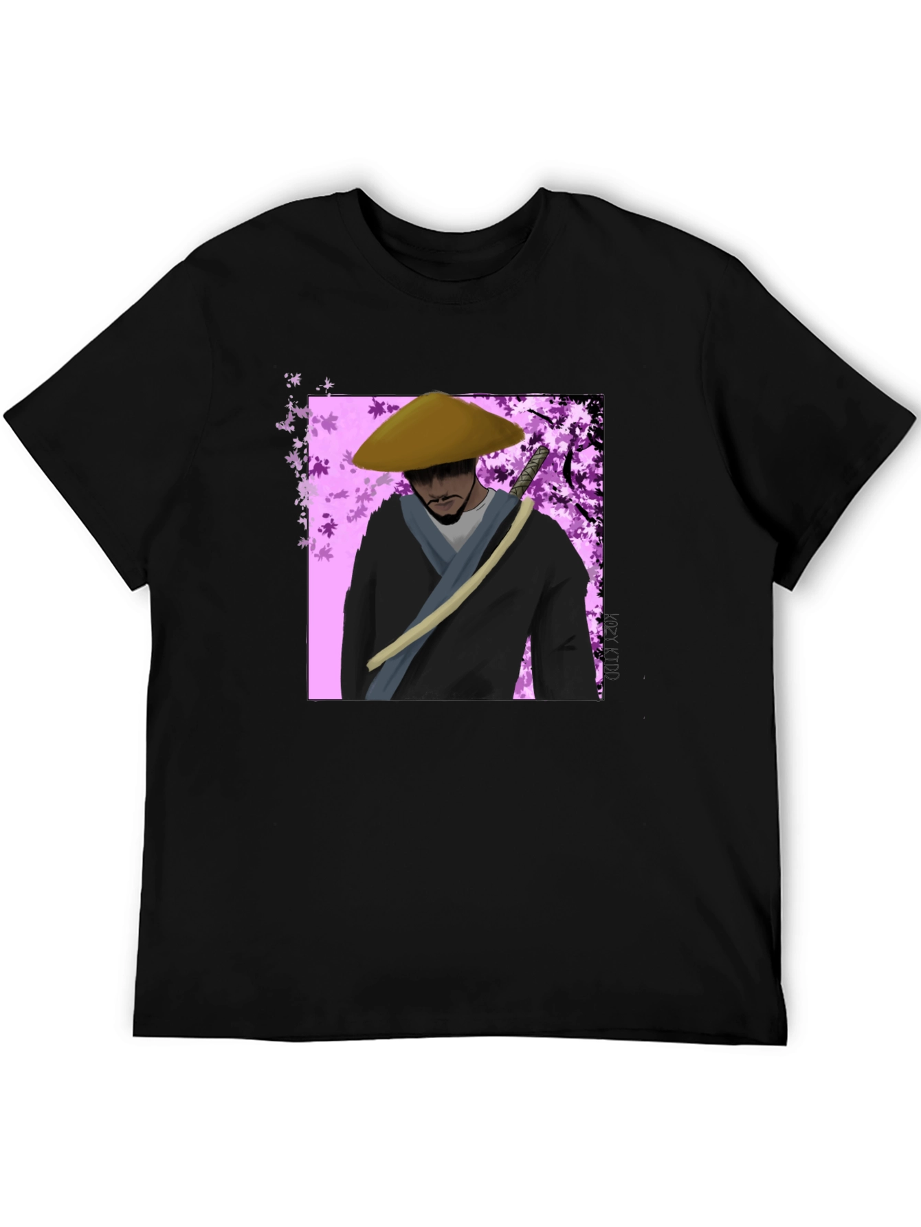 Black Samurai Graphic Tee - Urban Style T-Shirt view 5