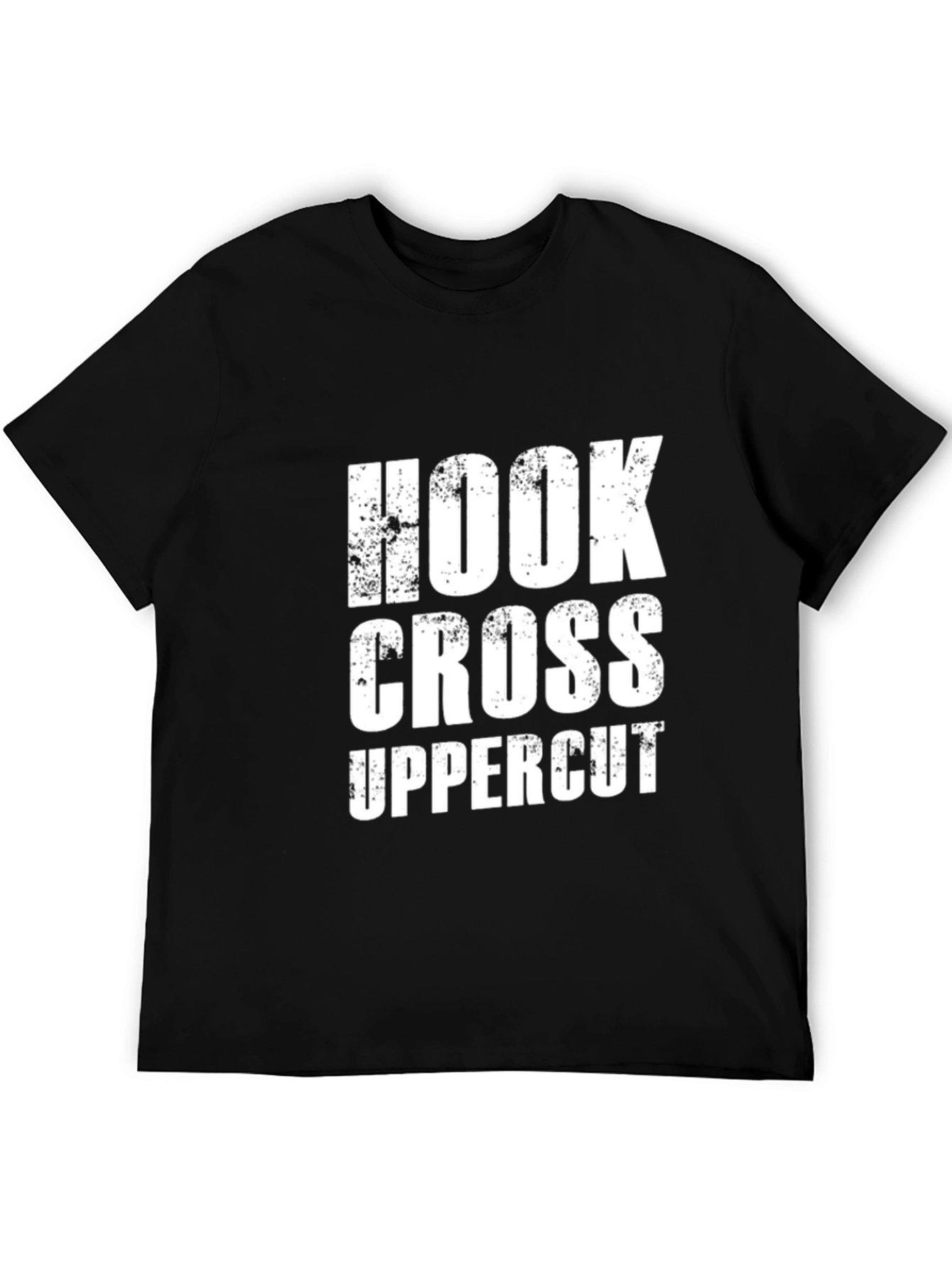 Black Hook Cross Uppercut Graphic Tee - Boxing T-Shirt view 5